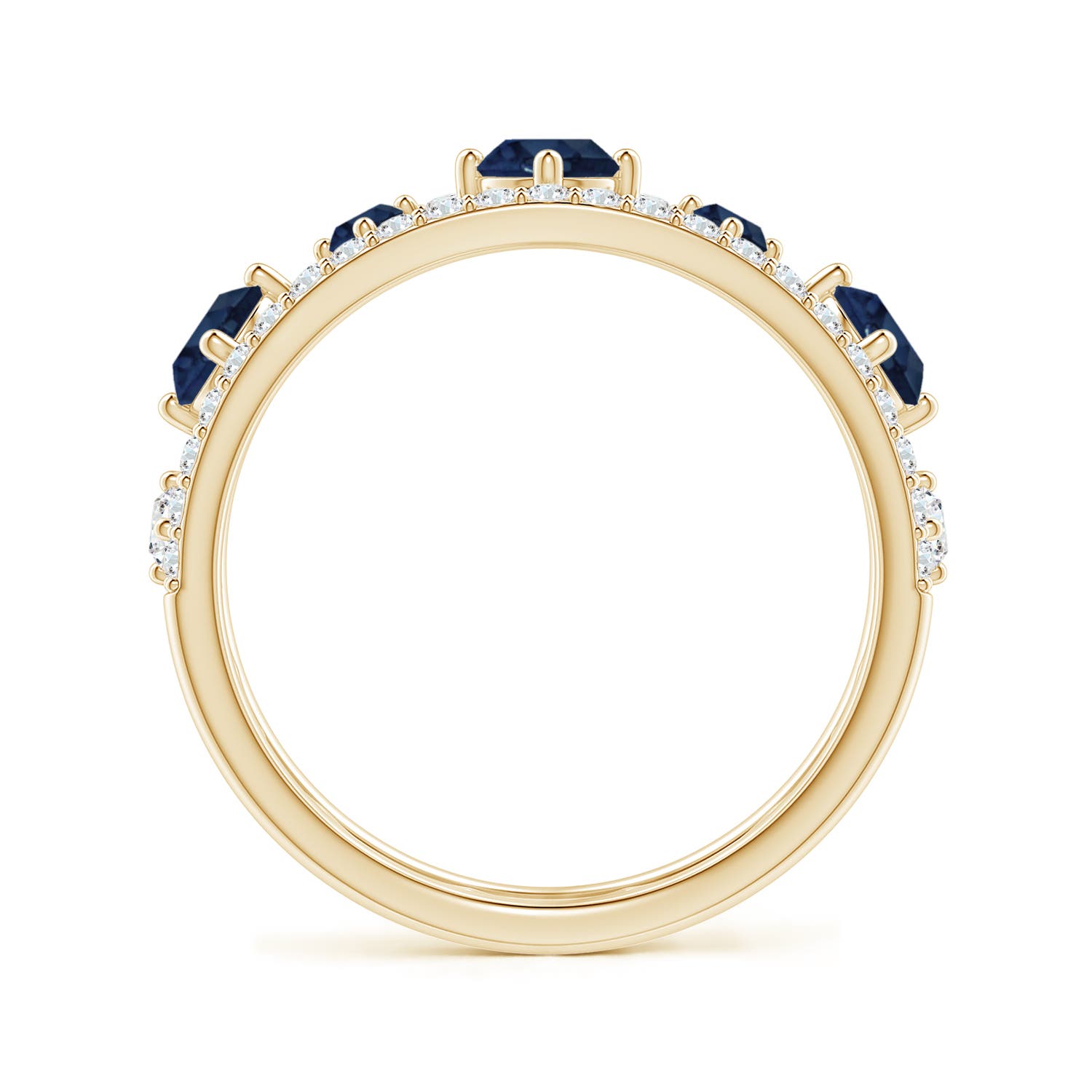 AA - Blue Sapphire / 1.23 CT / 14 KT Yellow Gold