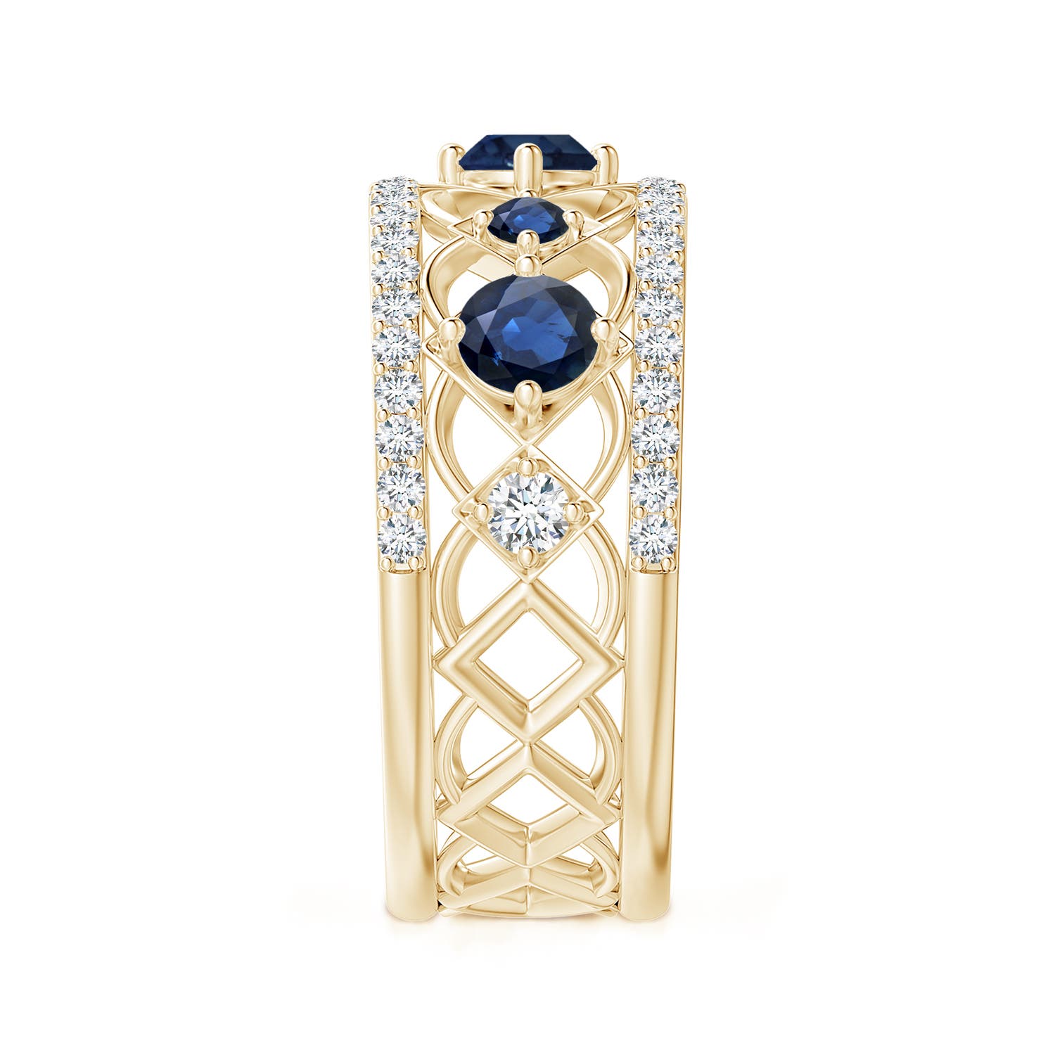 AA - Blue Sapphire / 1.23 CT / 14 KT Yellow Gold