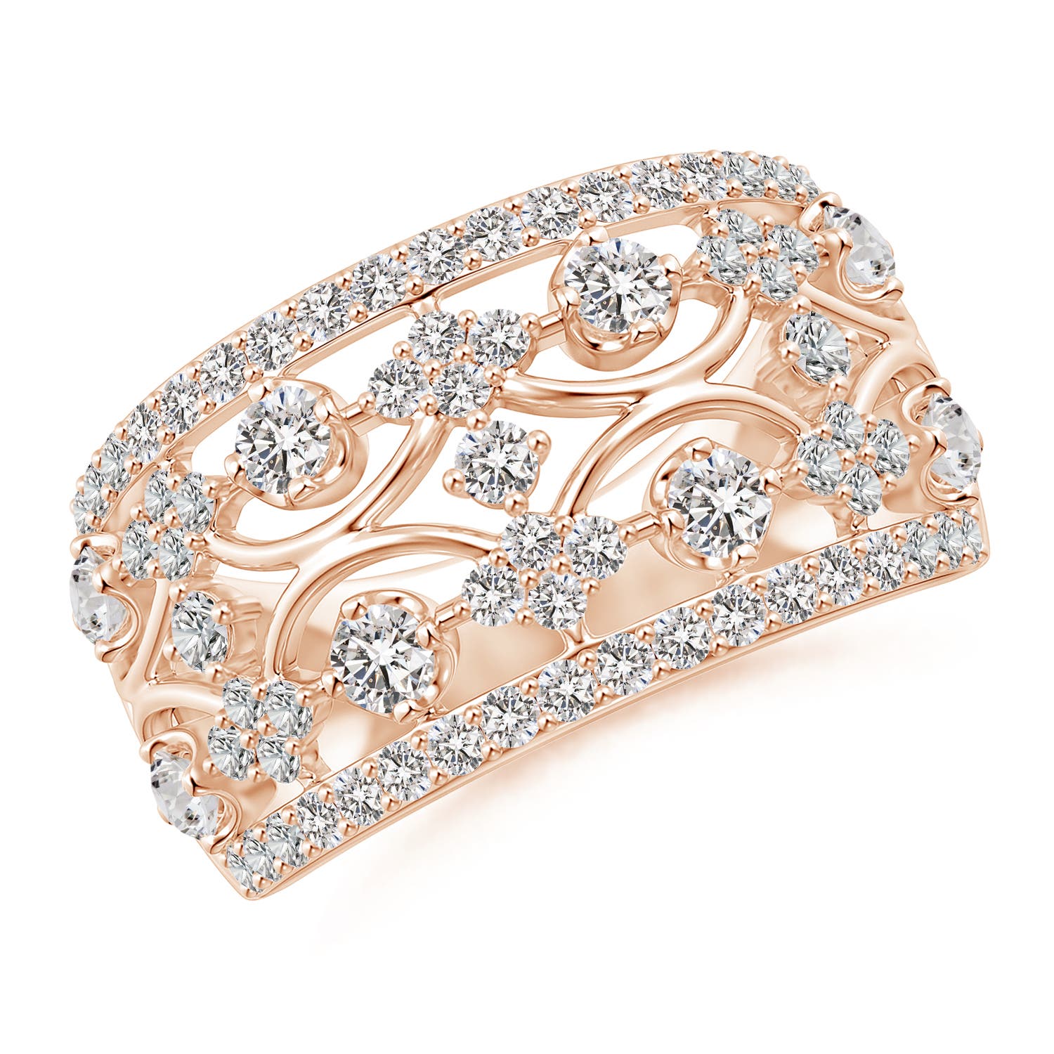 I-J, I1-I2 / 1.16 CT / 14 KT Rose Gold