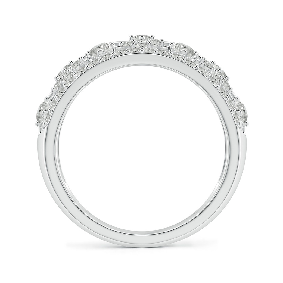 2.4mm KI3 Art Deco Style Diamond Broad Anniversary Ring in White Gold side 1