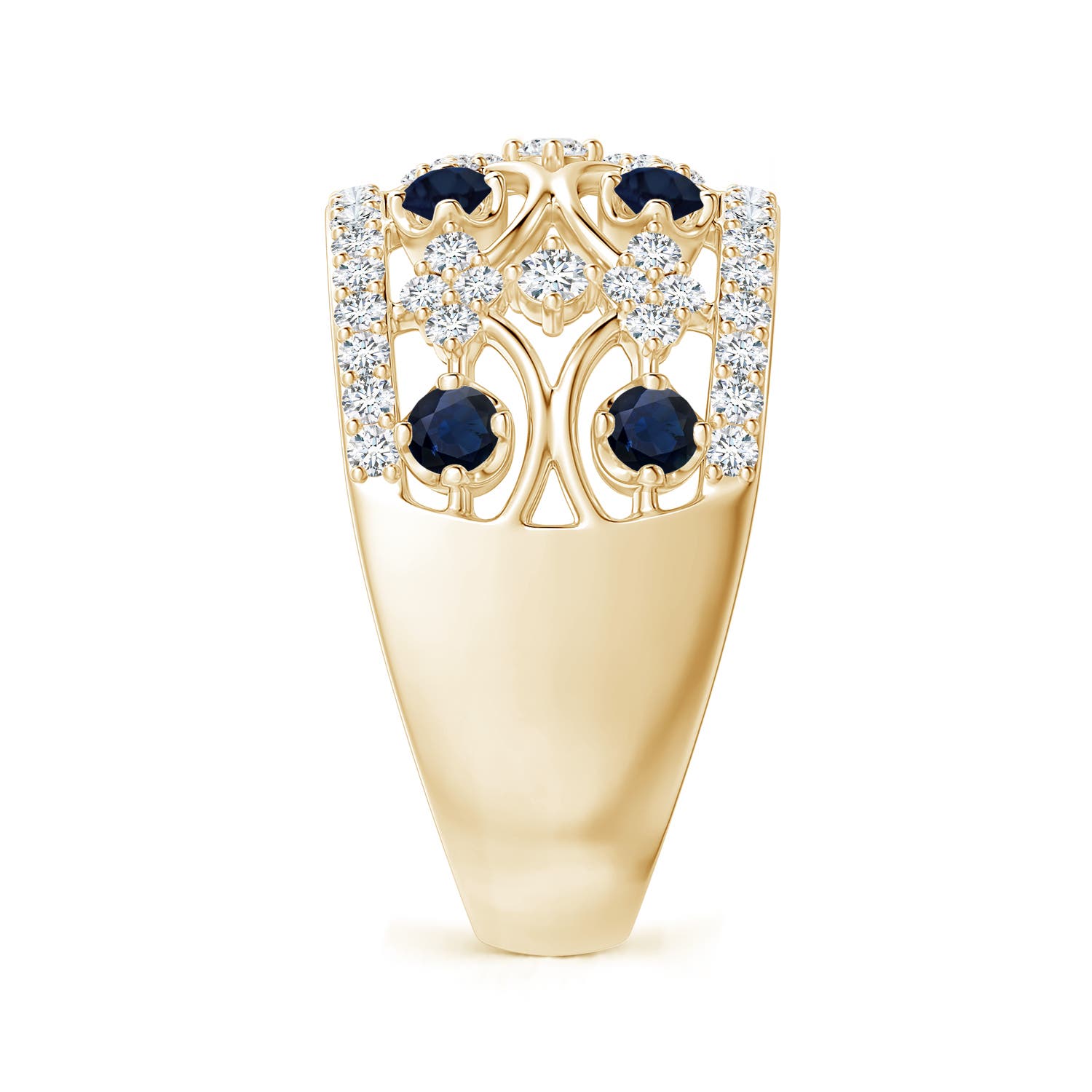 A - Blue Sapphire / 1.26 CT / 14 KT Yellow Gold