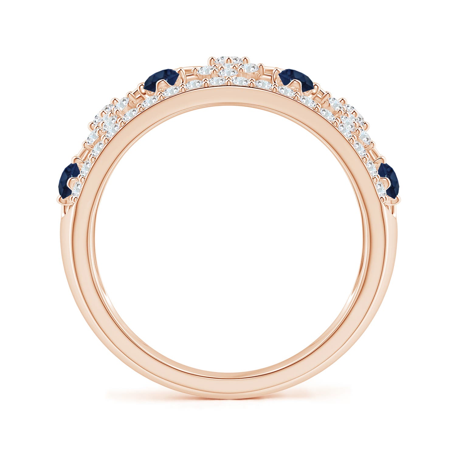 AA - Blue Sapphire / 1.26 CT / 14 KT Rose Gold