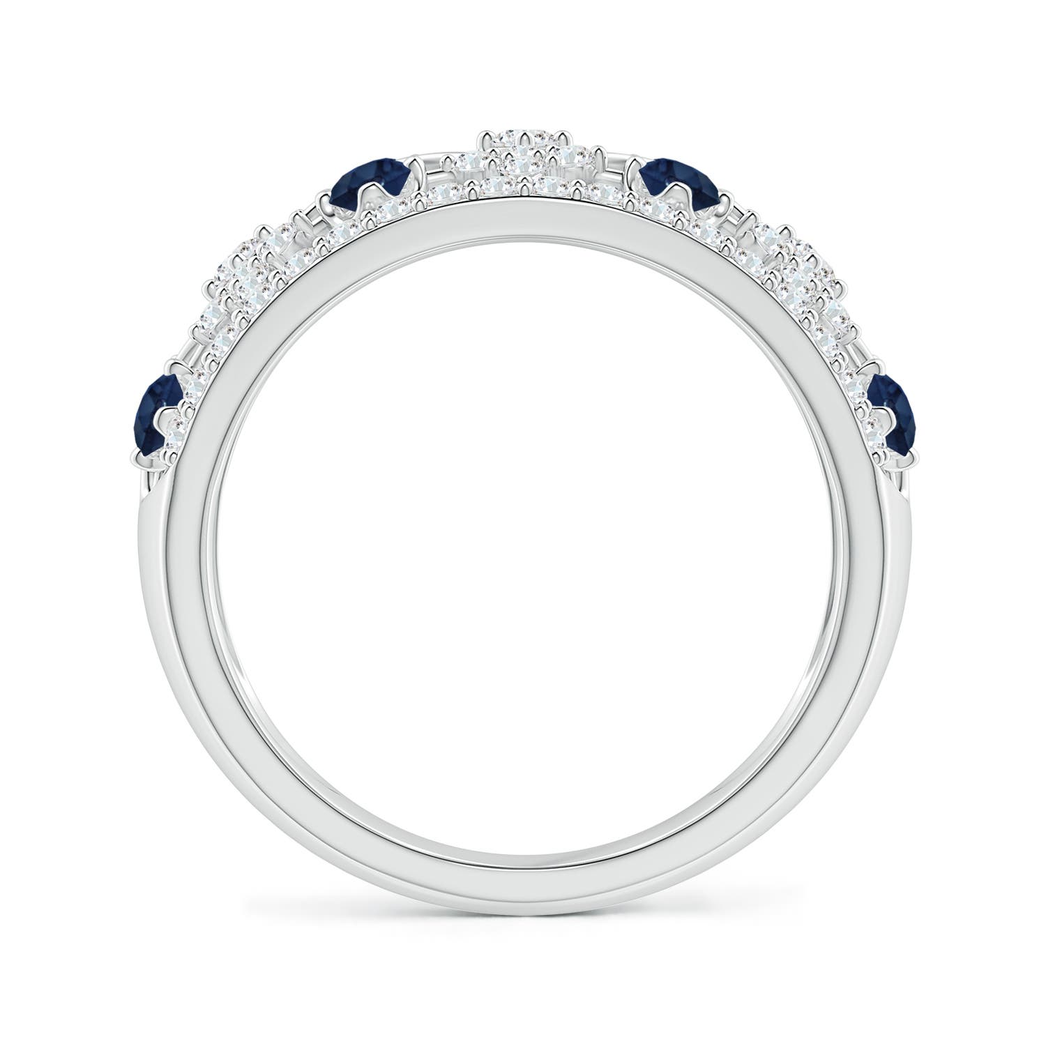 AA - Blue Sapphire / 1.26 CT / 14 KT White Gold