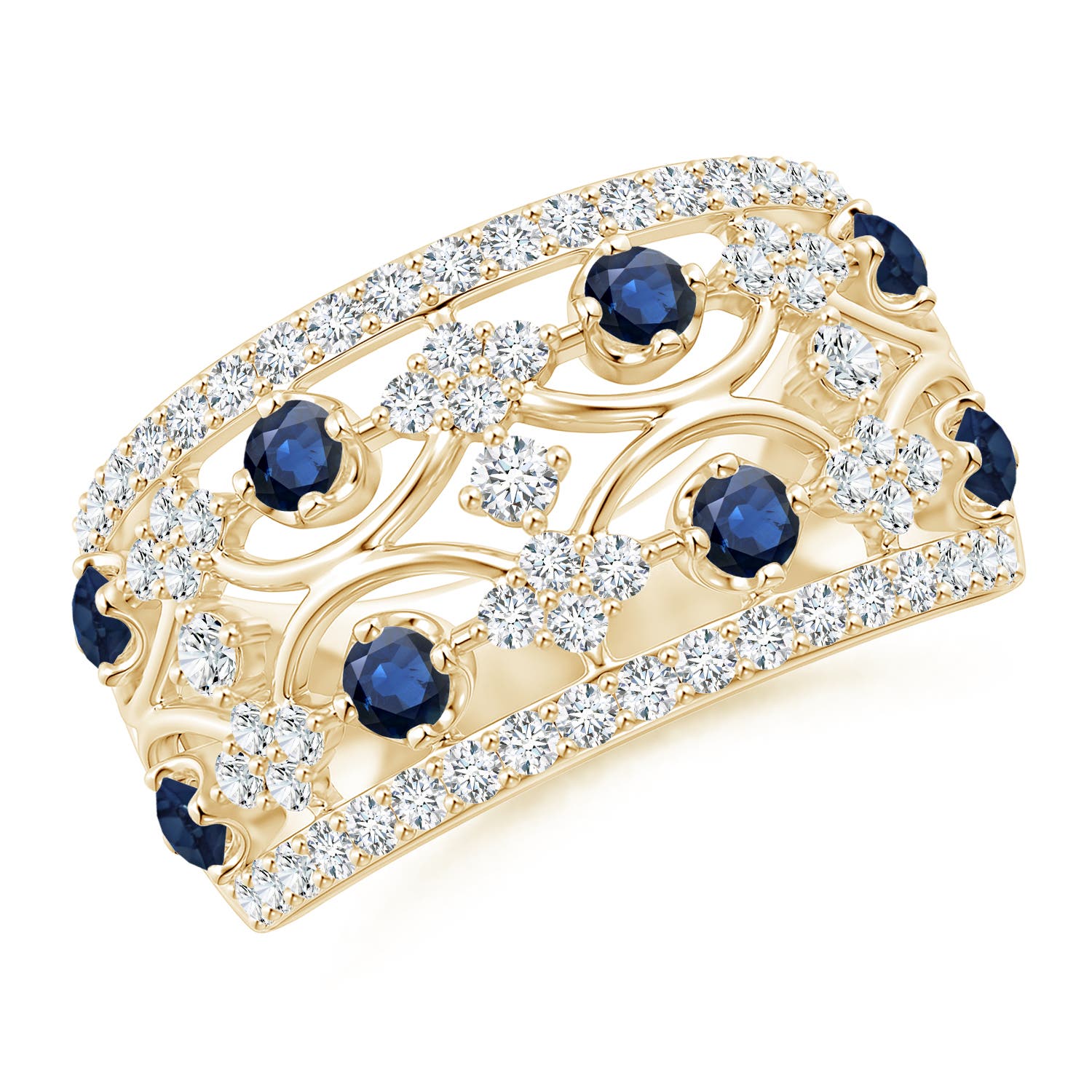 AA - Blue Sapphire / 1.26 CT / 14 KT Yellow Gold