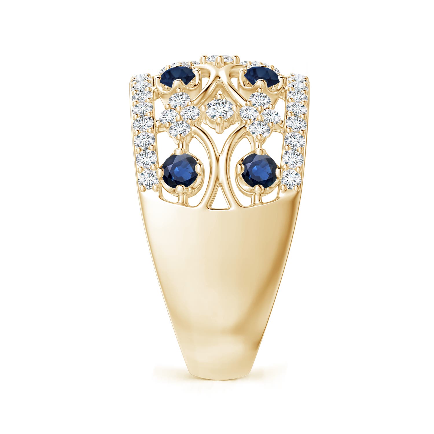 AA - Blue Sapphire / 1.26 CT / 14 KT Yellow Gold