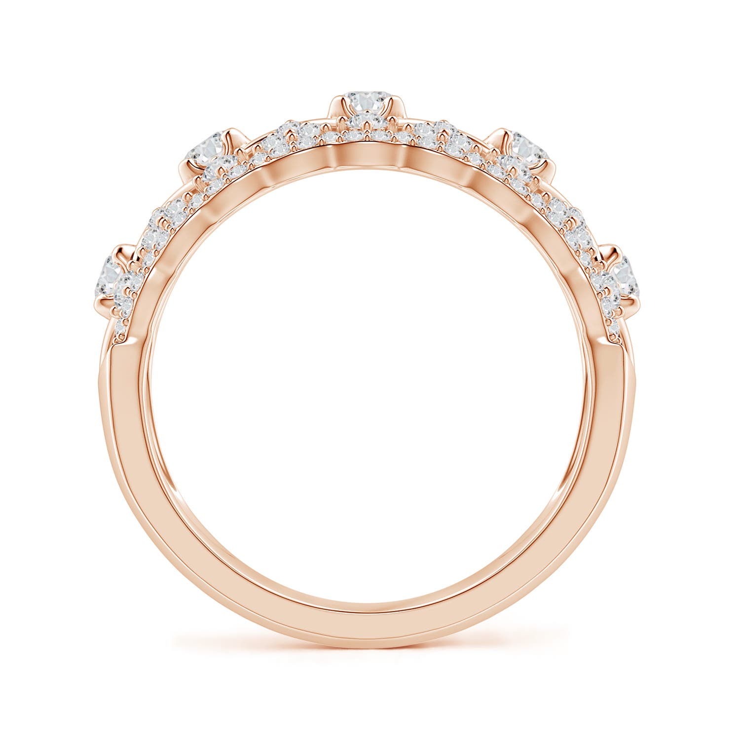 H, SI2 / 1.02 CT / 14 KT Rose Gold