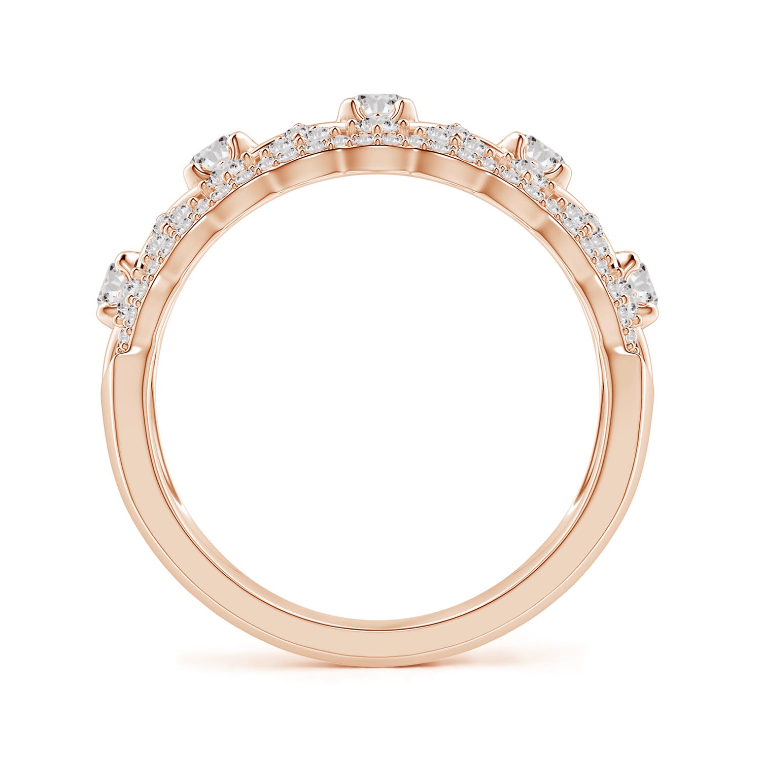 I-J, I1-I2 / 1.02 CT / 14 KT Rose Gold