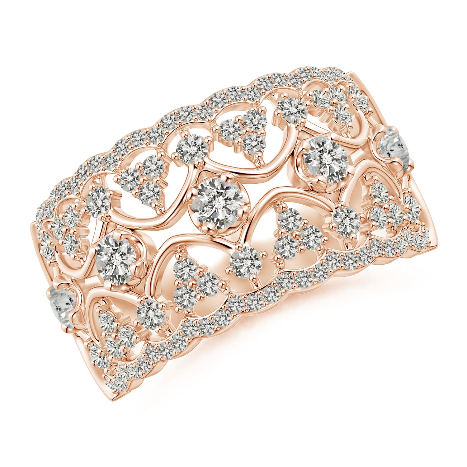 K, I3 / 1.02 CT / 14 KT Rose Gold