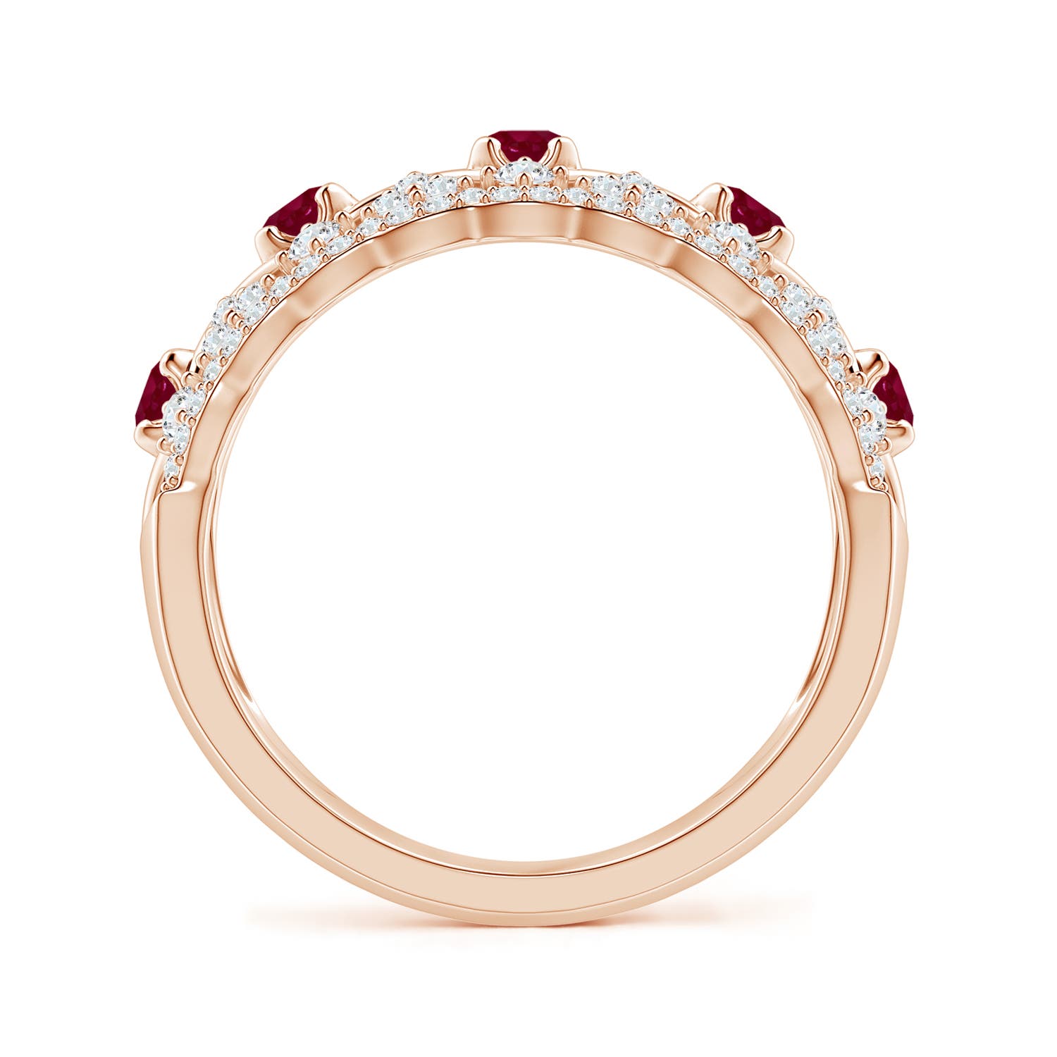 A - Ruby / 1.09 CT / 14 KT Rose Gold