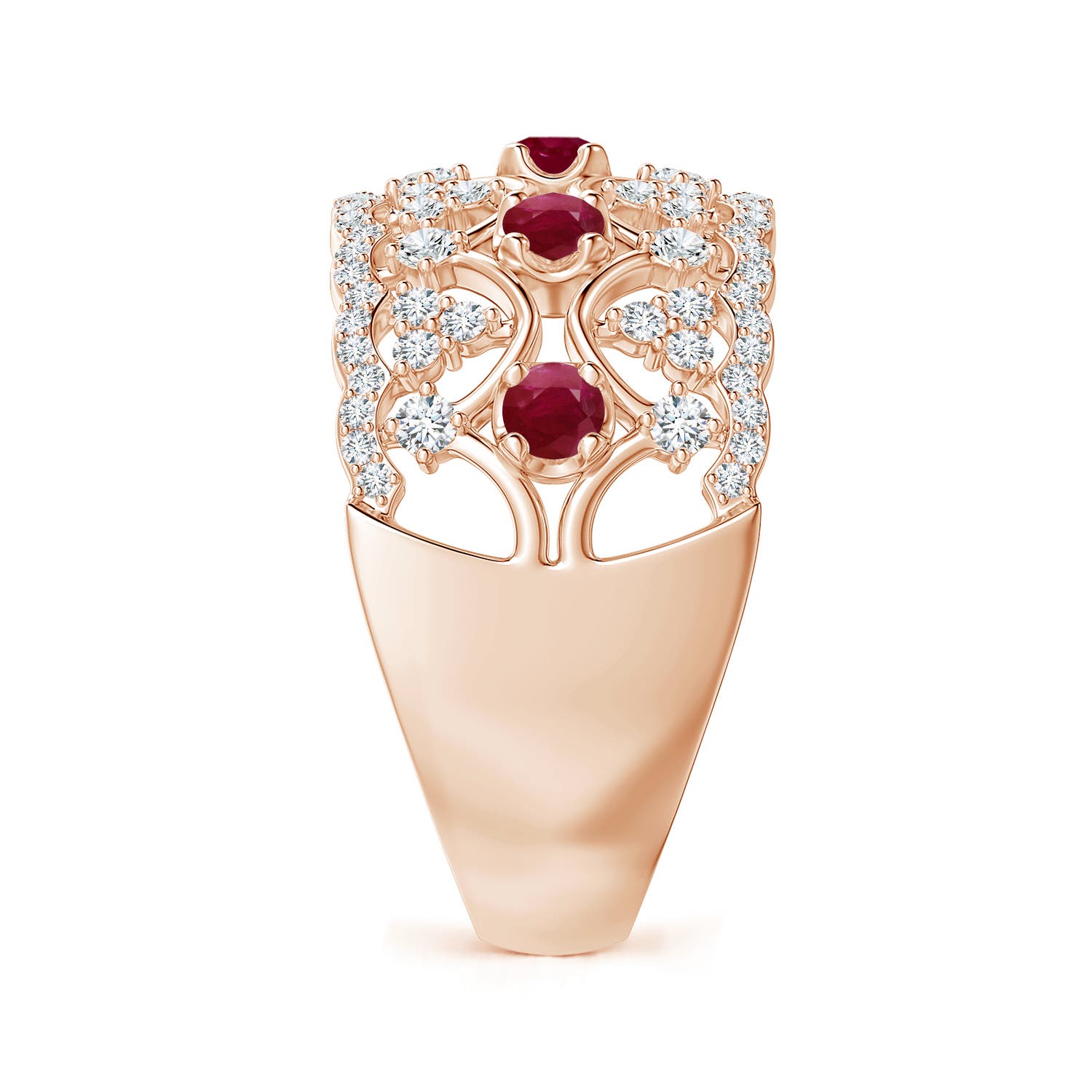 A - Ruby / 1.09 CT / 14 KT Rose Gold