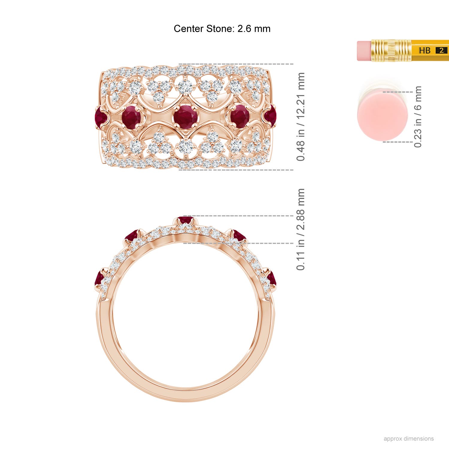 A - Ruby / 1.09 CT / 14 KT Rose Gold