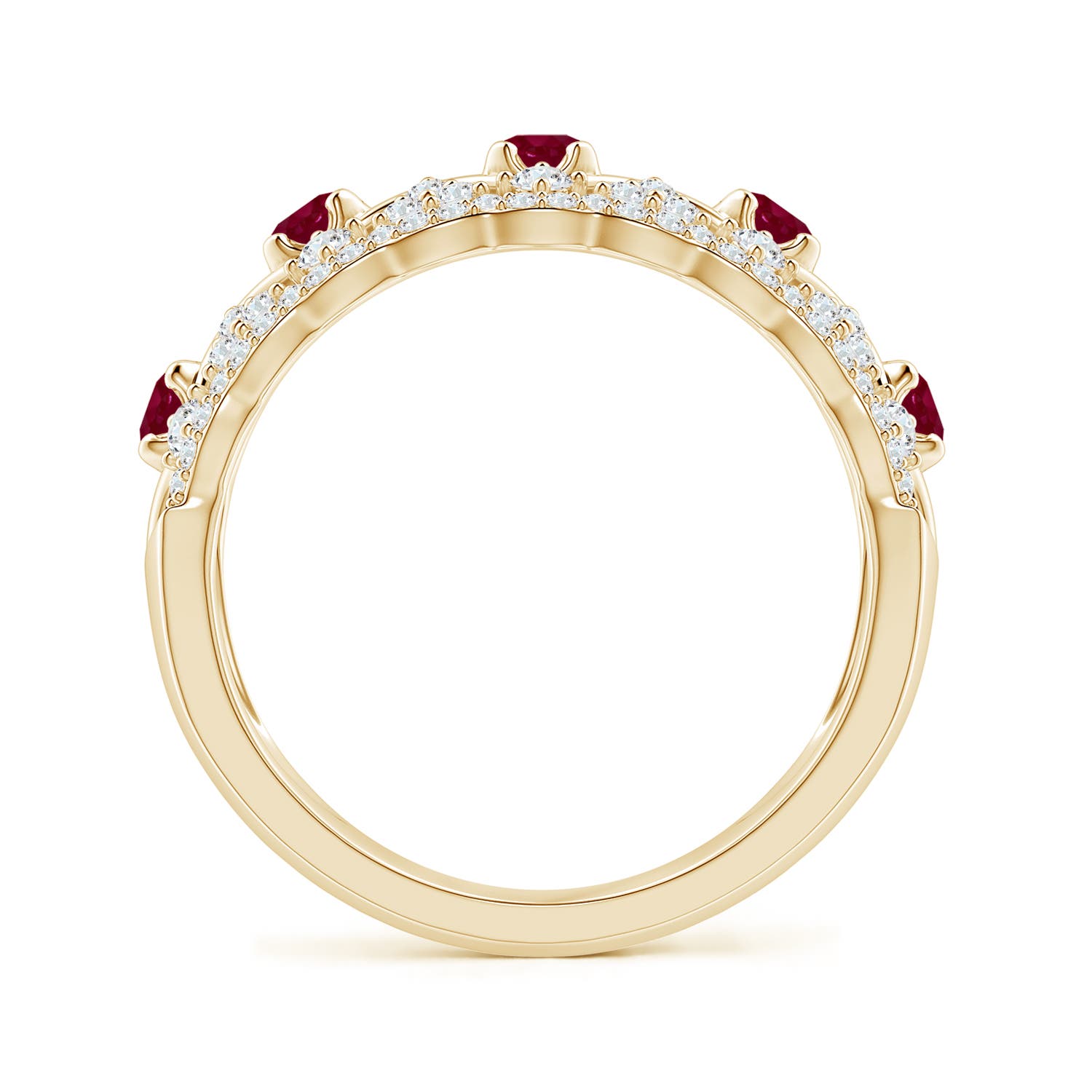 A - Ruby / 1.09 CT / 14 KT Yellow Gold