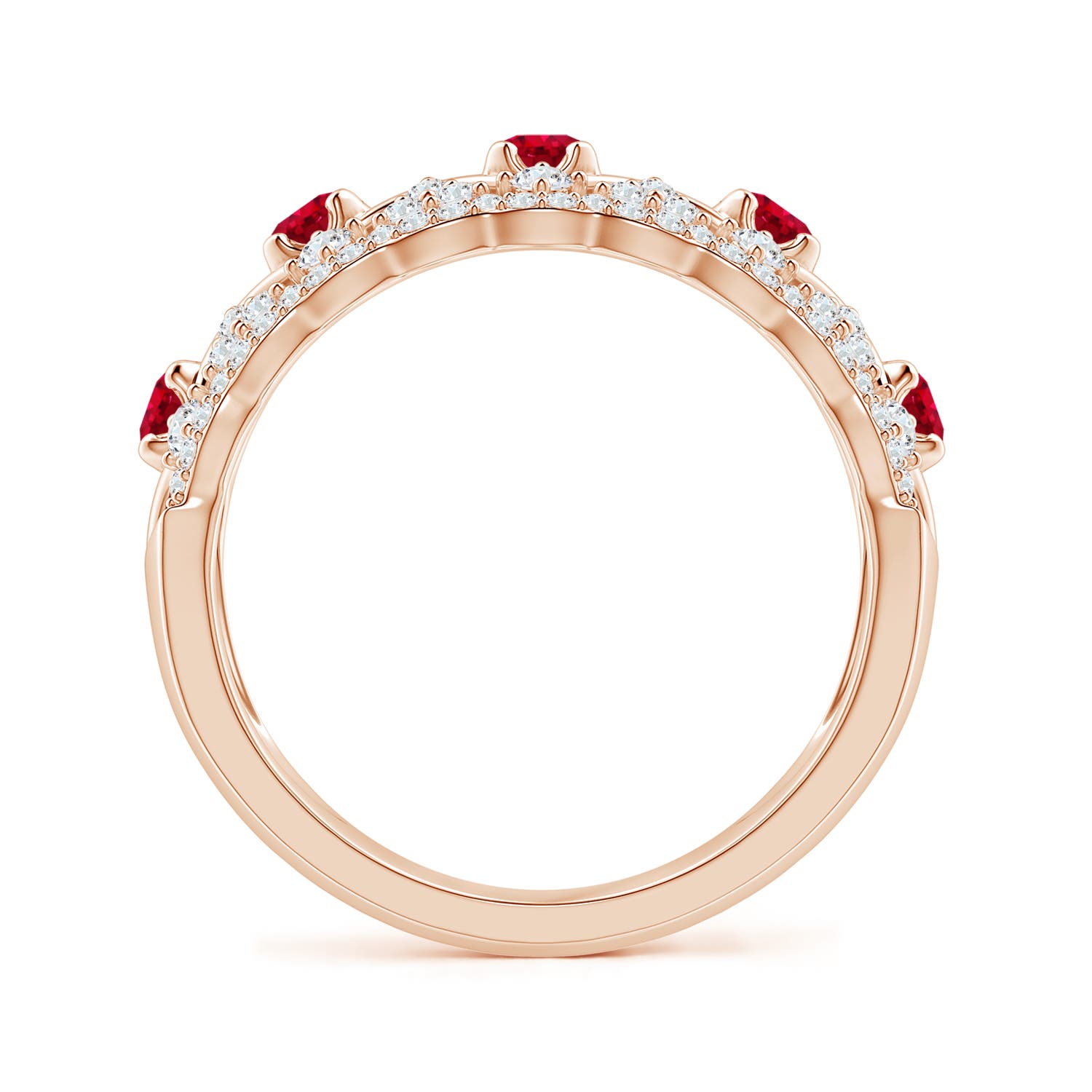 AAA - Ruby / 1.09 CT / 14 KT Rose Gold