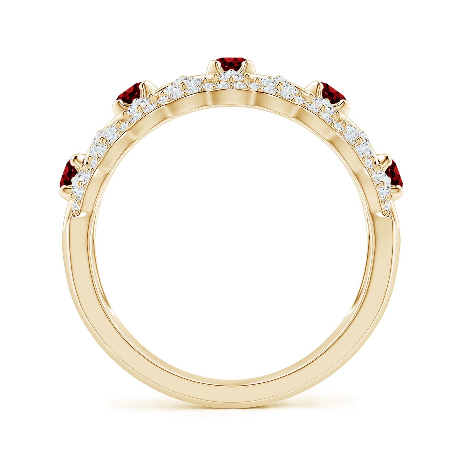 AAAA - Ruby / 1.09 CT / 14 KT Yellow Gold