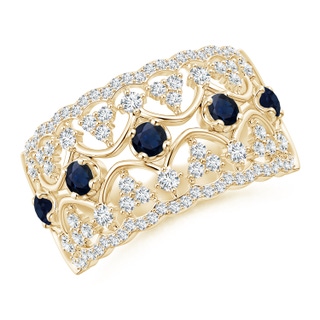 Round A Blue Sapphire