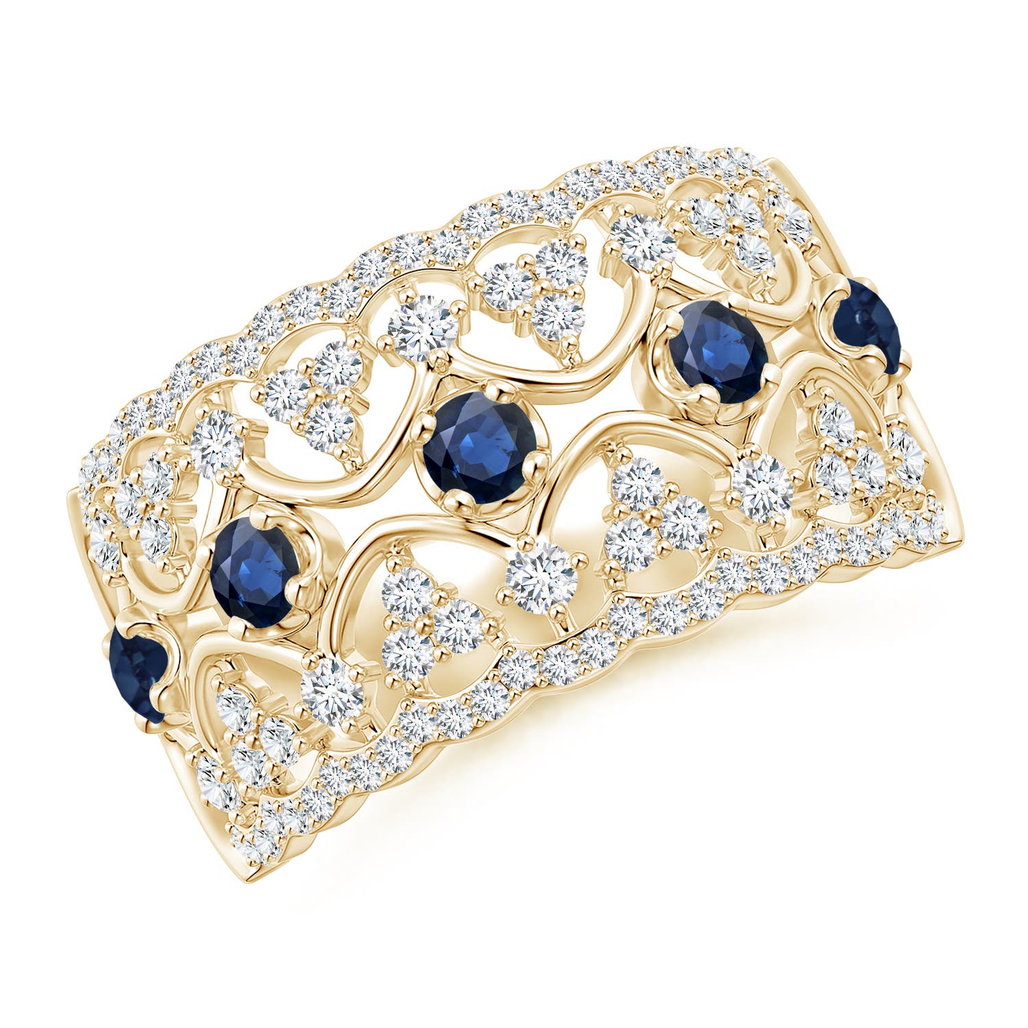 AA - Blue Sapphire / 1.09 CT / 14 KT Yellow Gold