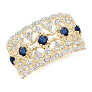Round AA Blue Sapphire
