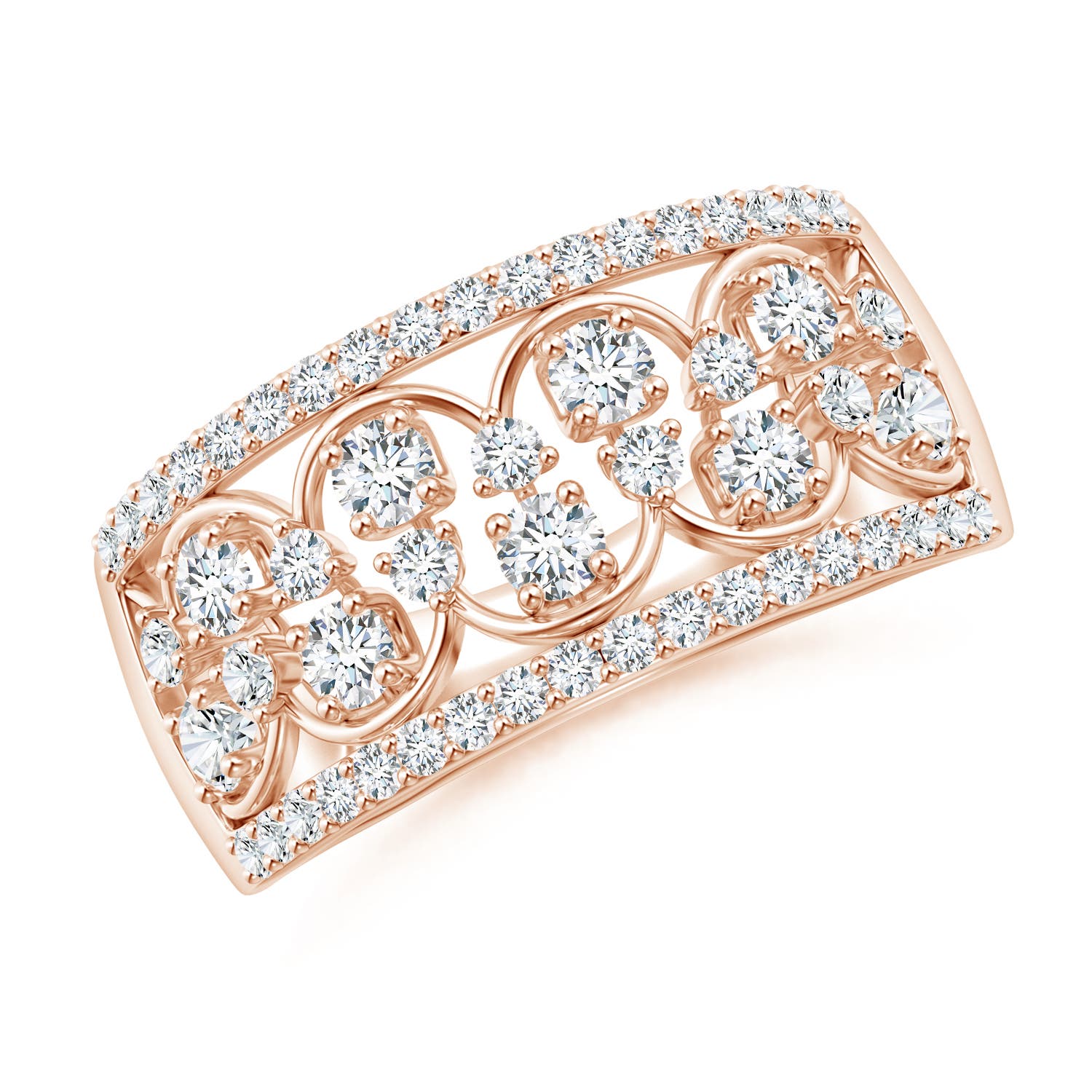 F-G, VS / 0.88 CT / 14 KT Rose Gold