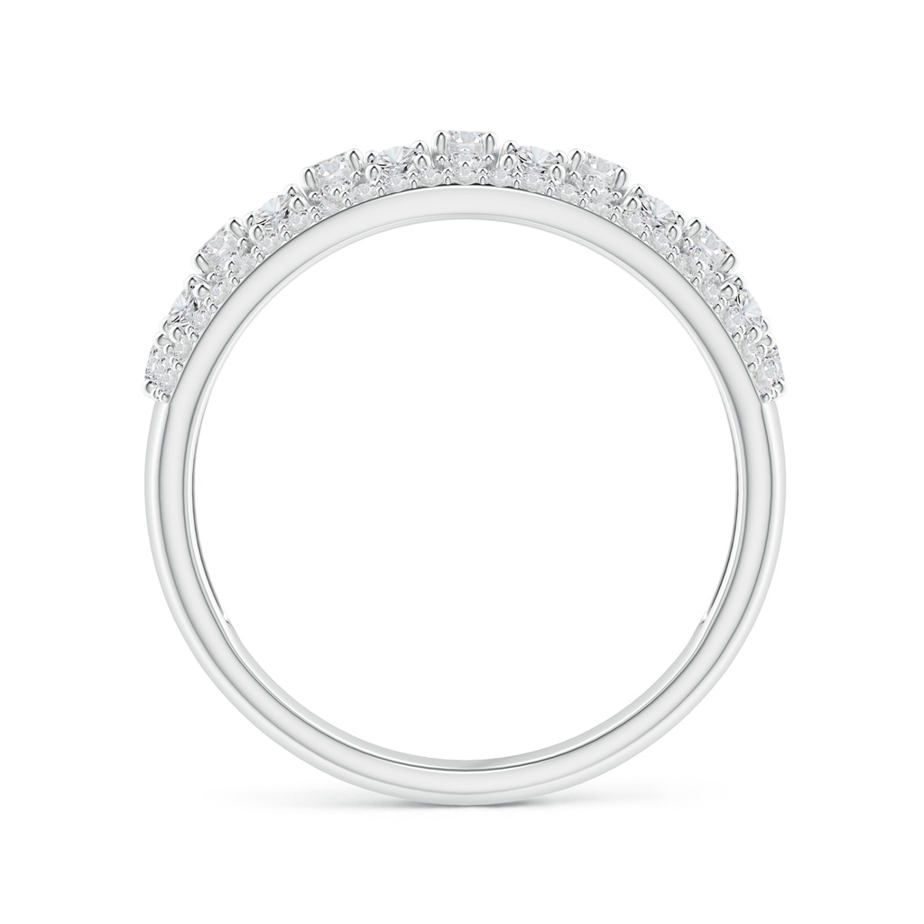 1.95mm HSI2 Edwardian Style Diamond Lace Pattern Broad Anniversary Ring in White Gold - side 1