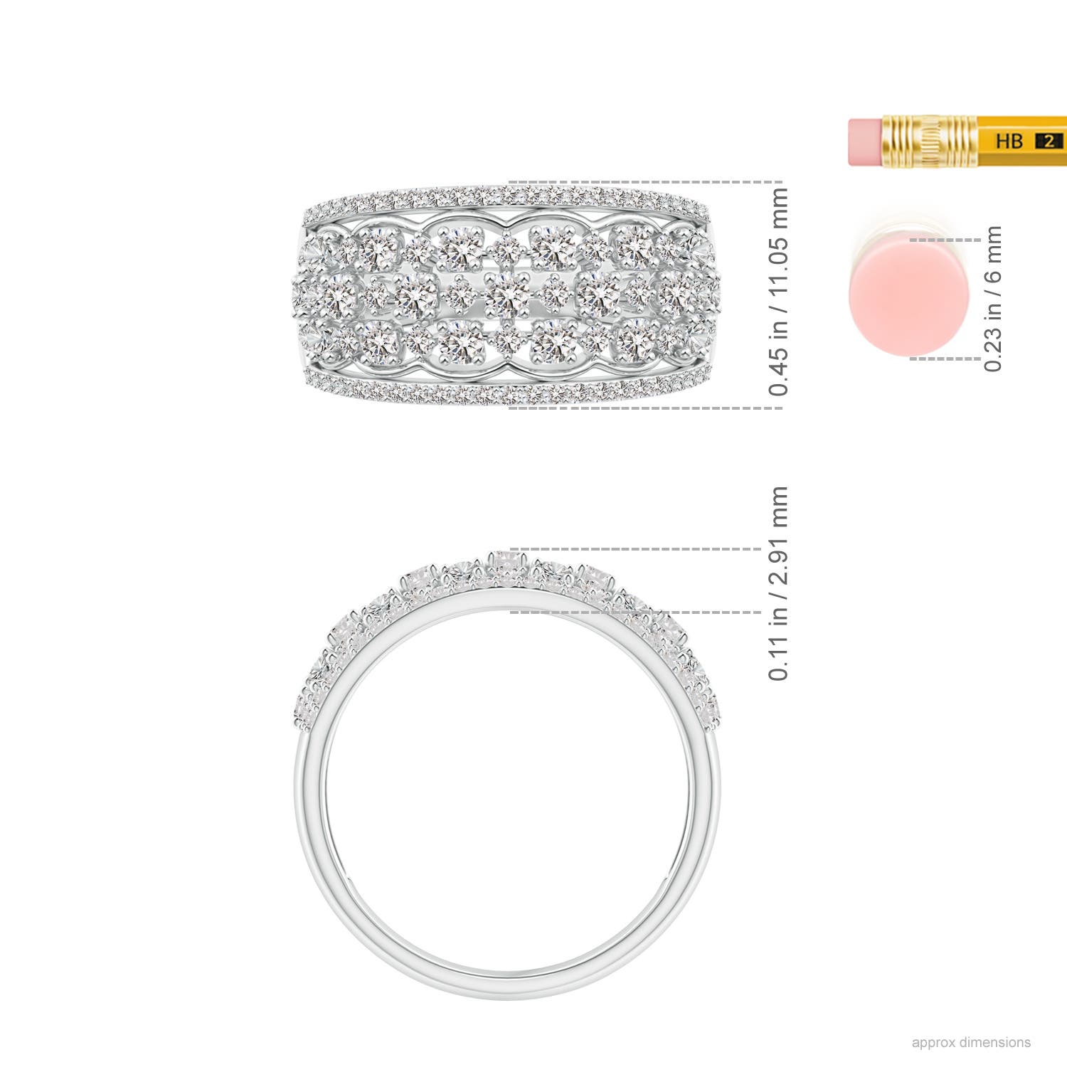 I-J, I1-I2 / 1.02 CT / 14 KT White Gold