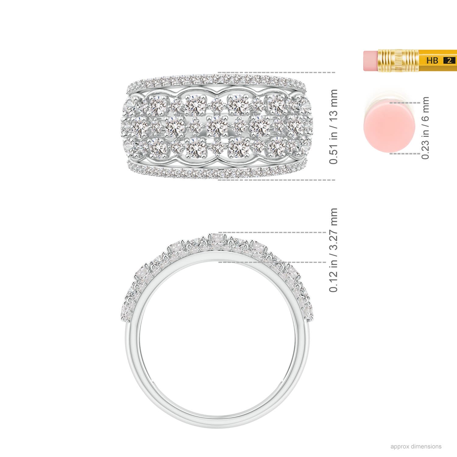 I-J, I1-I2 / 1.35 CT / 14 KT White Gold