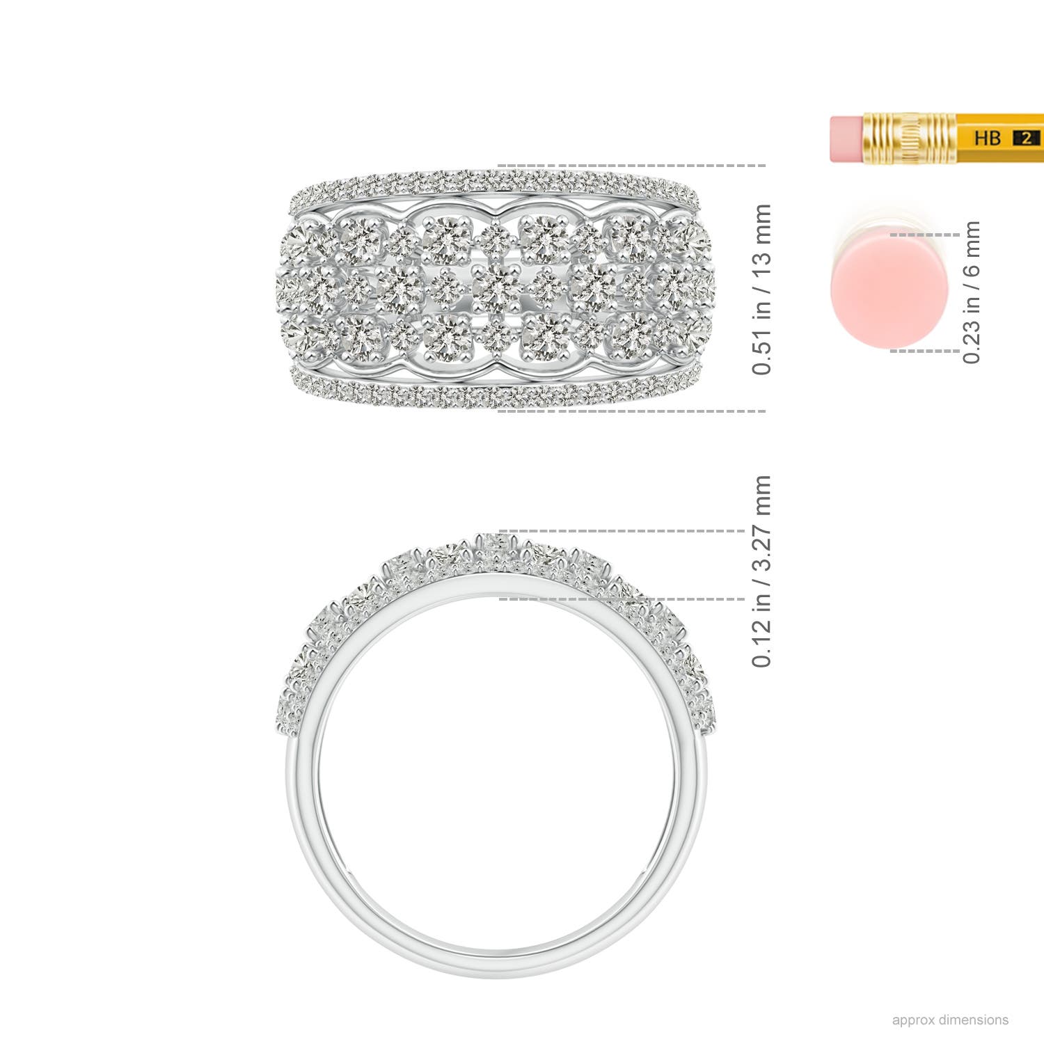 K, I3 / 1.35 CT / 14 KT White Gold