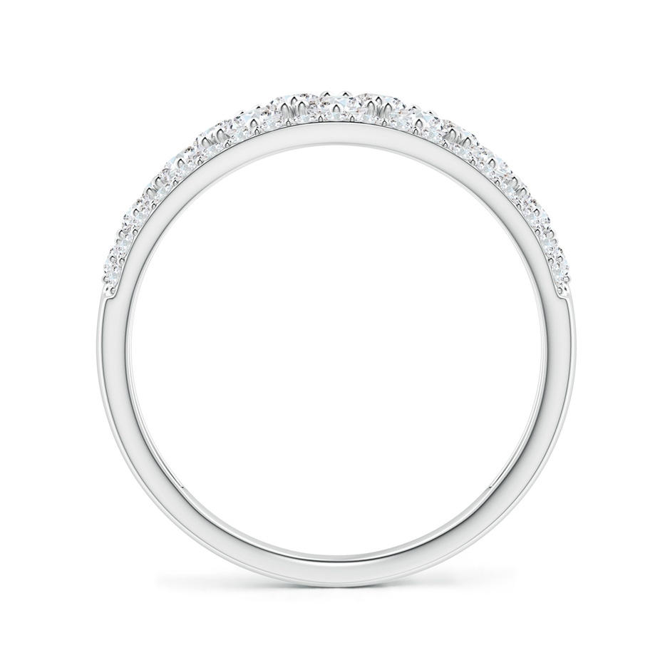 2.7mm GVS2 Graduating Round Diamond Anniversary Ring in White Gold side 1