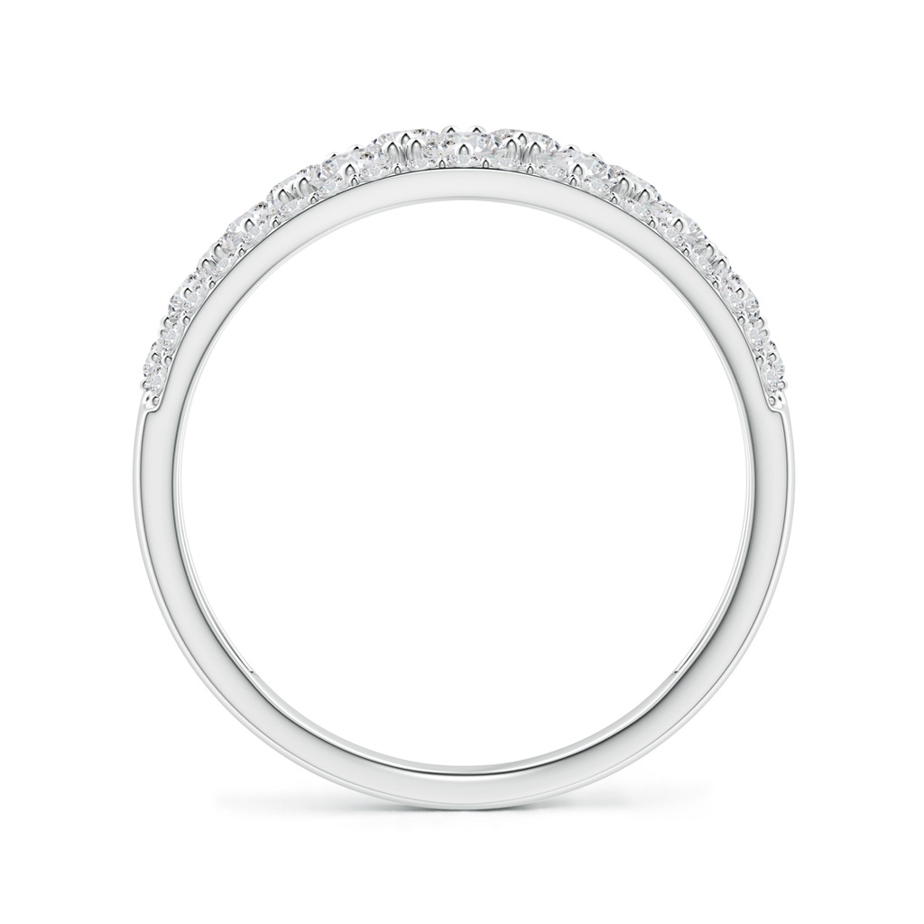 2.7mm HSI2 Graduating Round Diamond Anniversary Ring in White Gold - side 1