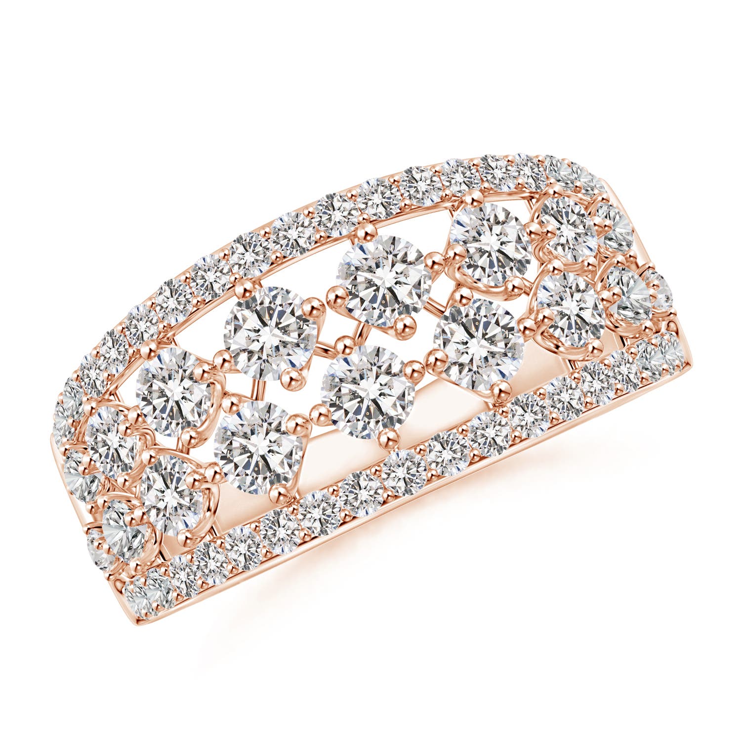 I-J, I1-I2 / 1.51 CT / 14 KT Rose Gold