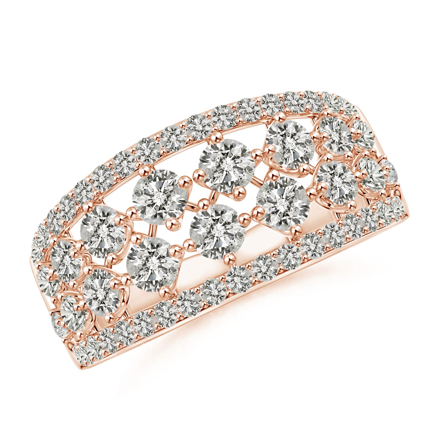 K, I3 / 1.51 CT / 14 KT Rose Gold