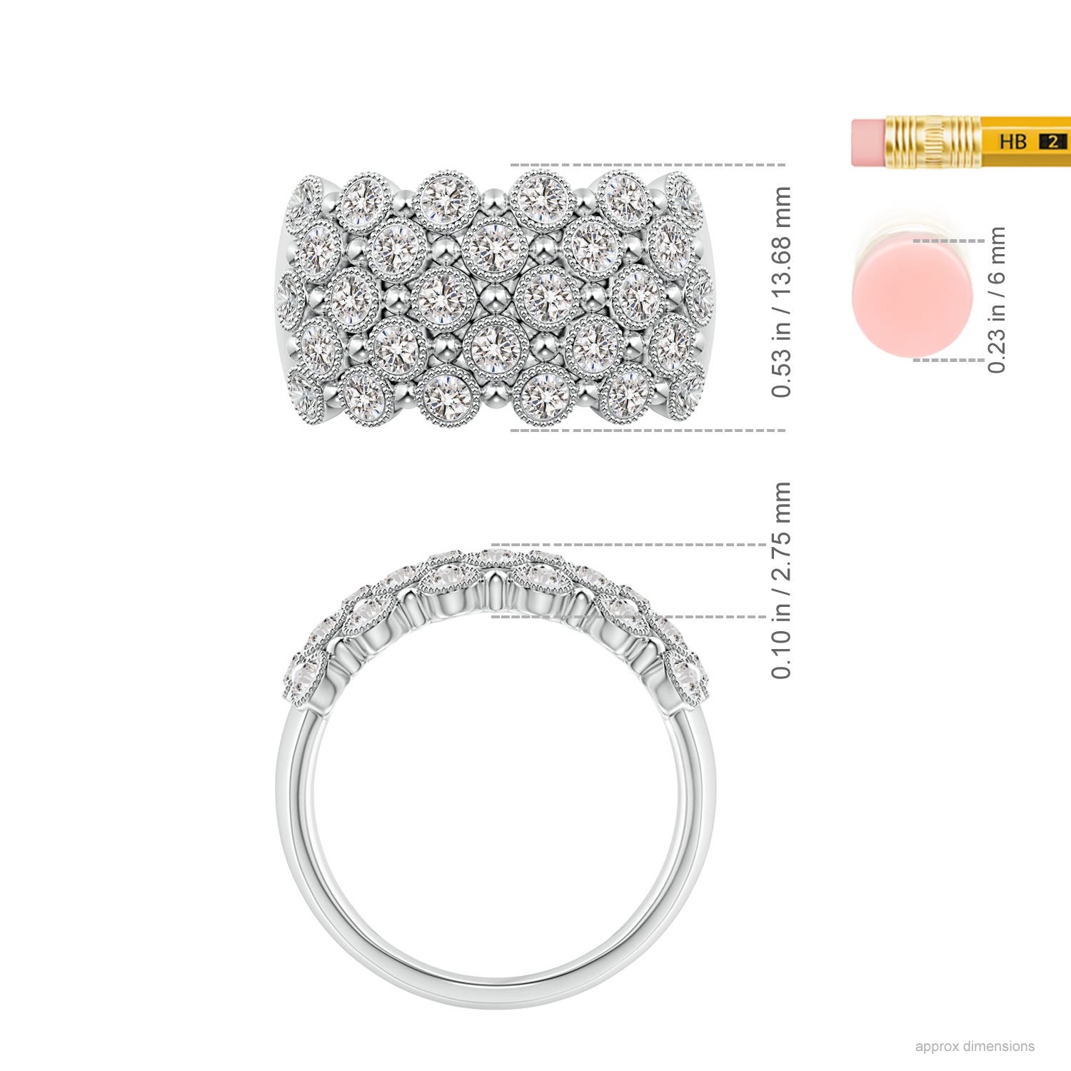 I-J, I1-I2 / 1.23 CT / 14 KT White Gold