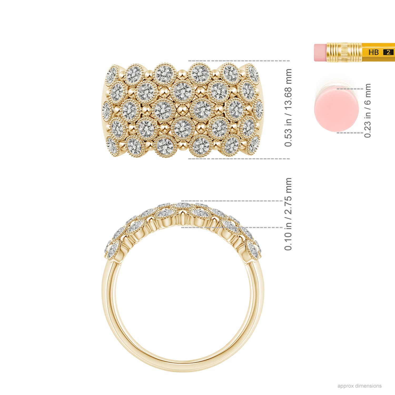 K, I3 / 1.23 CT / 14 KT Yellow Gold