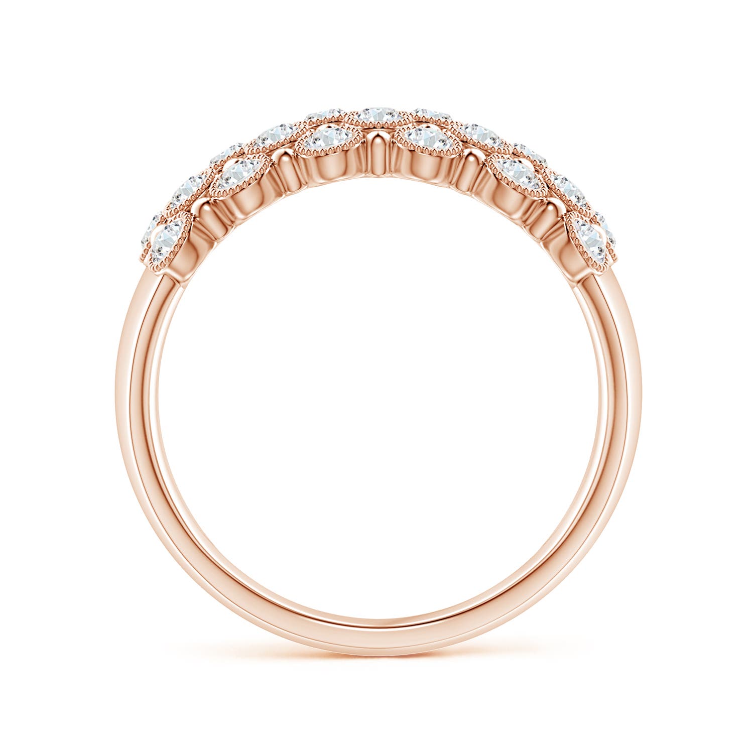 G, VS2 / 0.98 CT / 14 KT Rose Gold