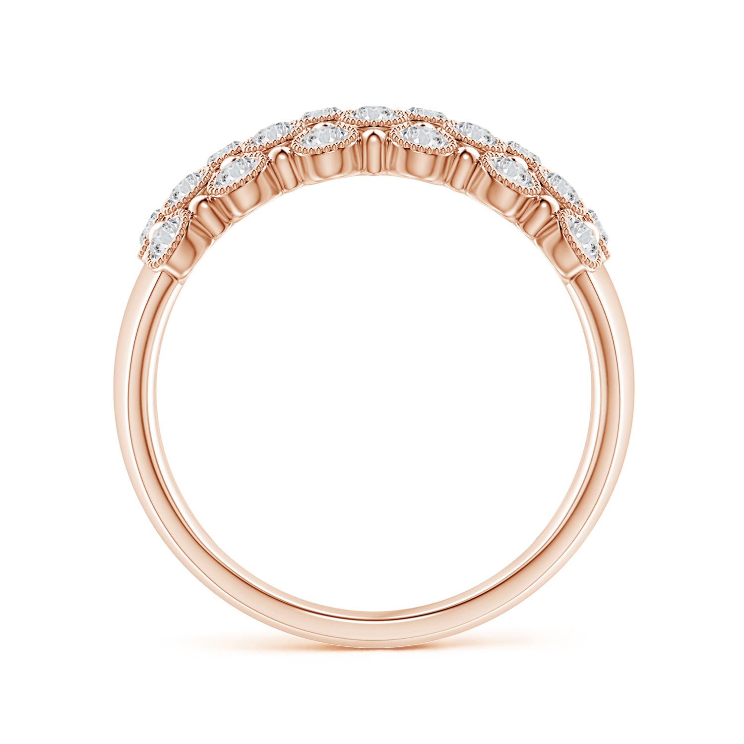 H, SI2 / 0.98 CT / 14 KT Rose Gold