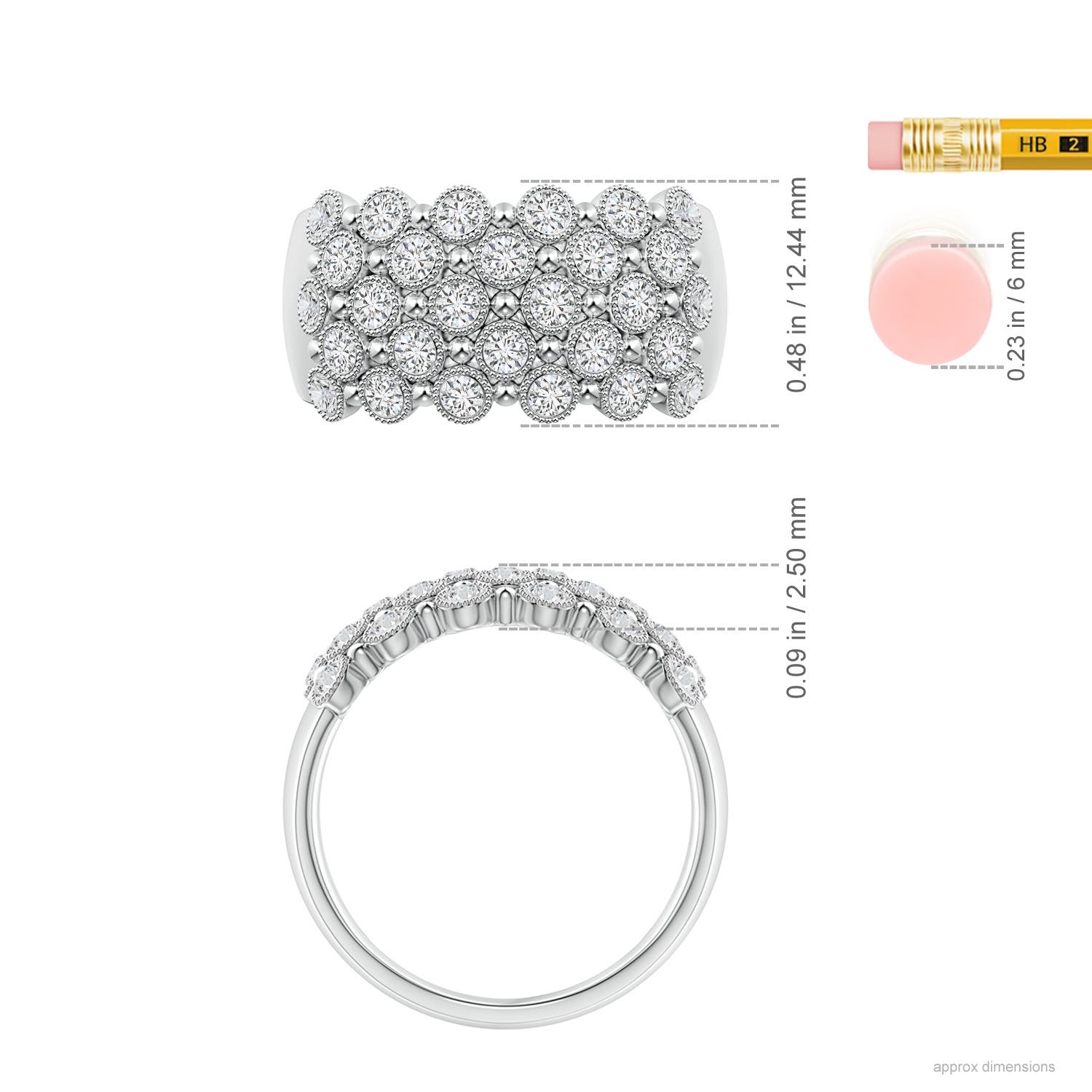 H, SI2 / 0.98 CT / 14 KT White Gold