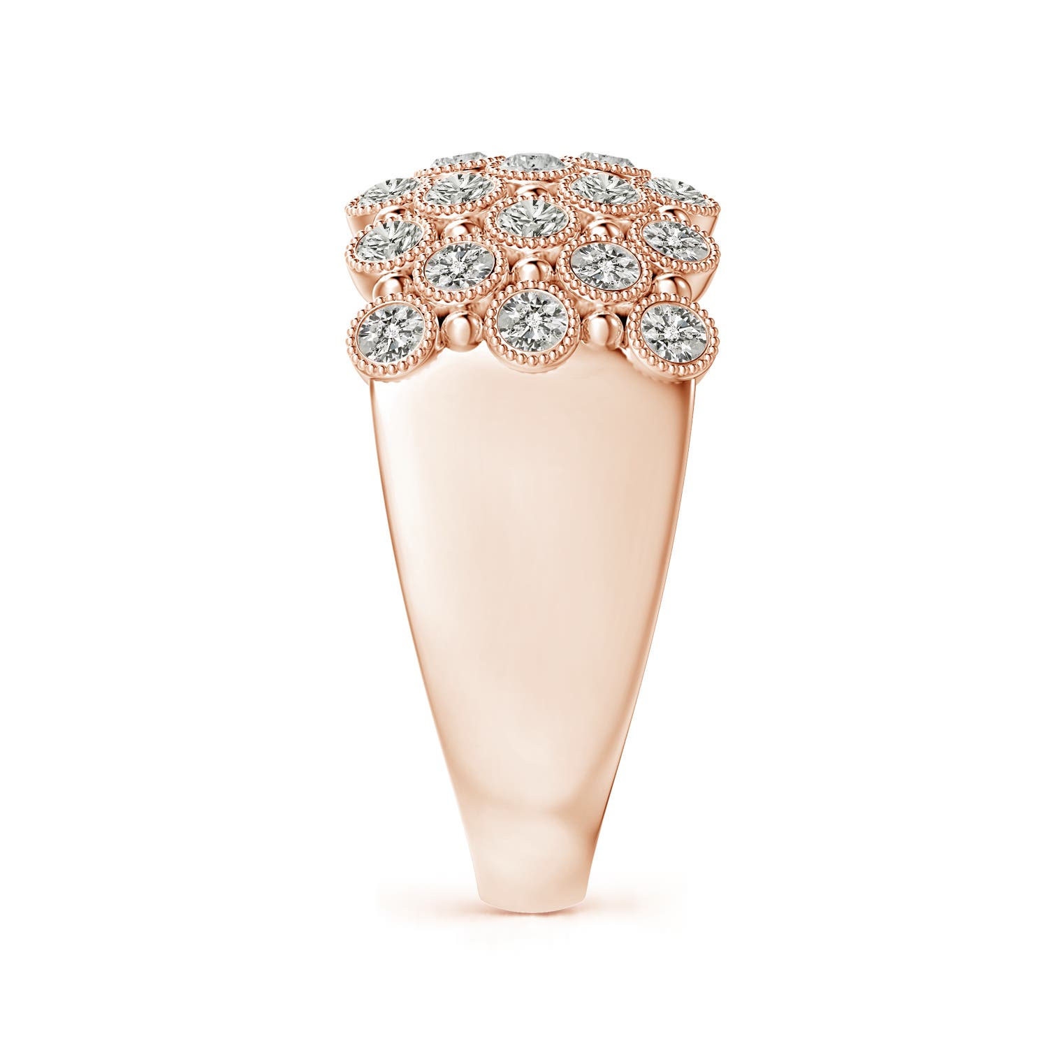 K, I3 / 0.98 CT / 14 KT Rose Gold