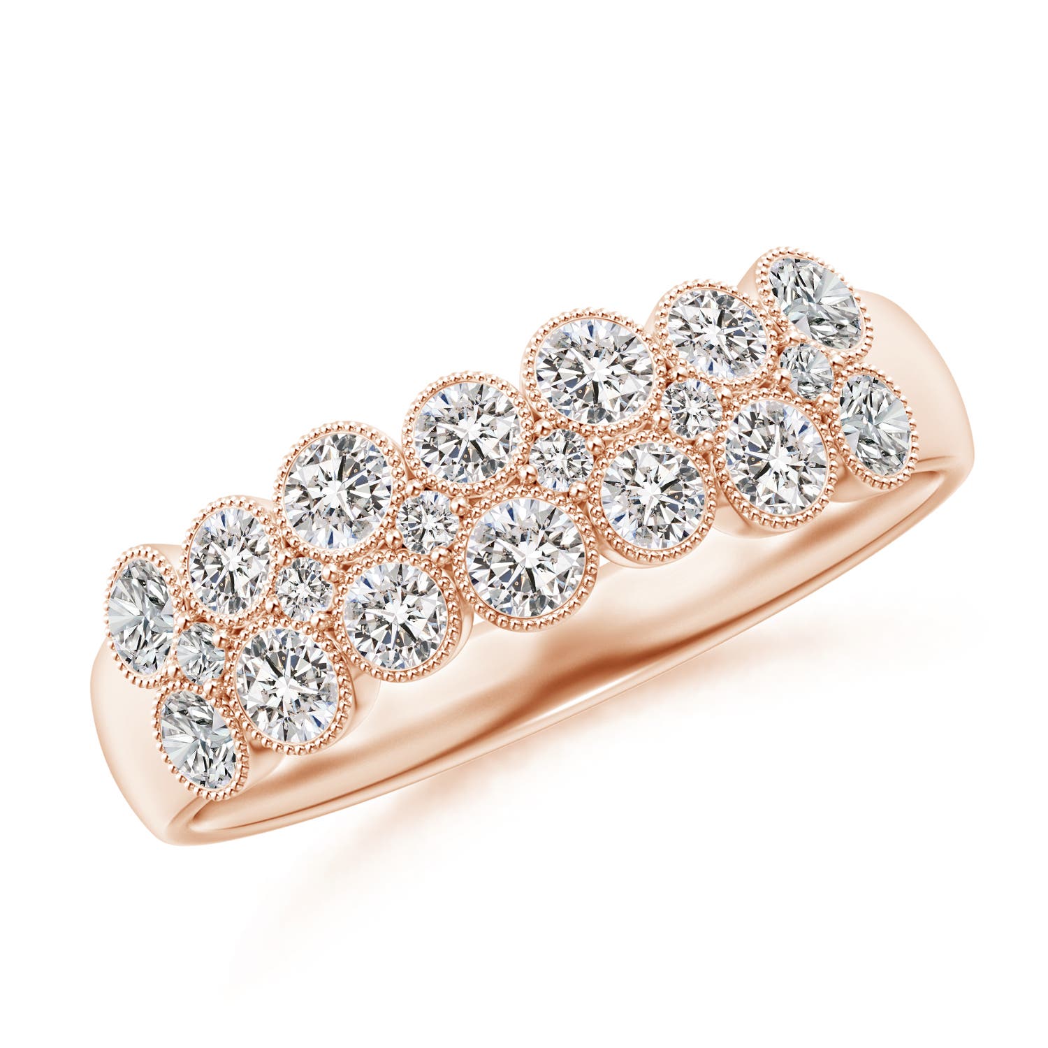 I-J, I1-I2 / 0.88 CT / 14 KT Rose Gold