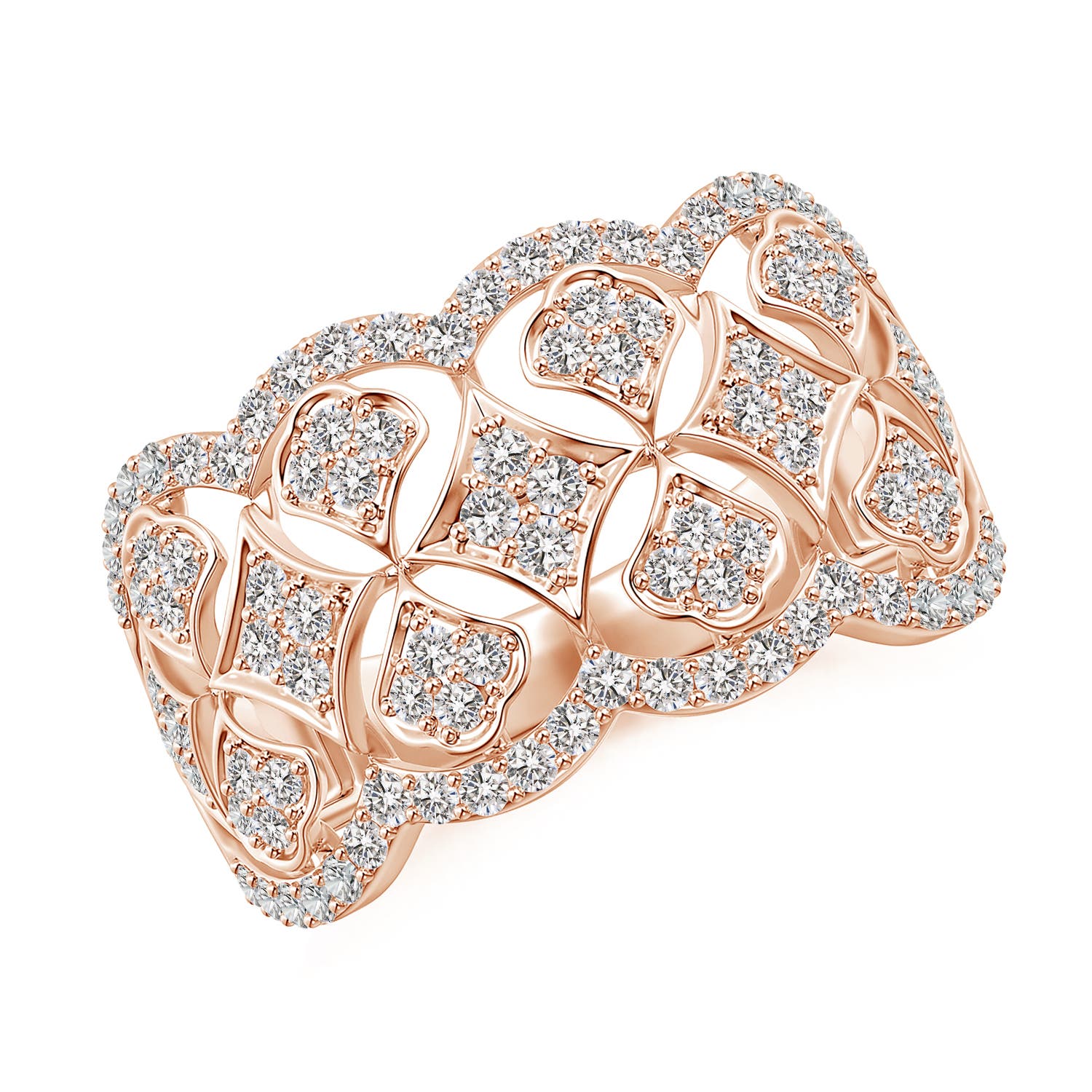 I-J, I1-I2 / 0.76 CT / 14 KT Rose Gold