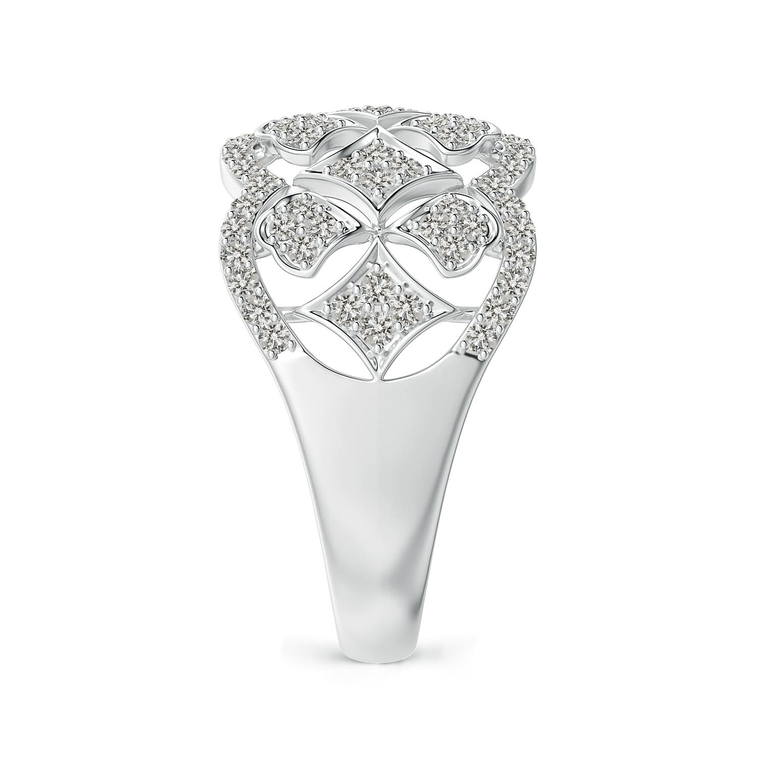 K, I3 / 0.76 CT / 14 KT White Gold