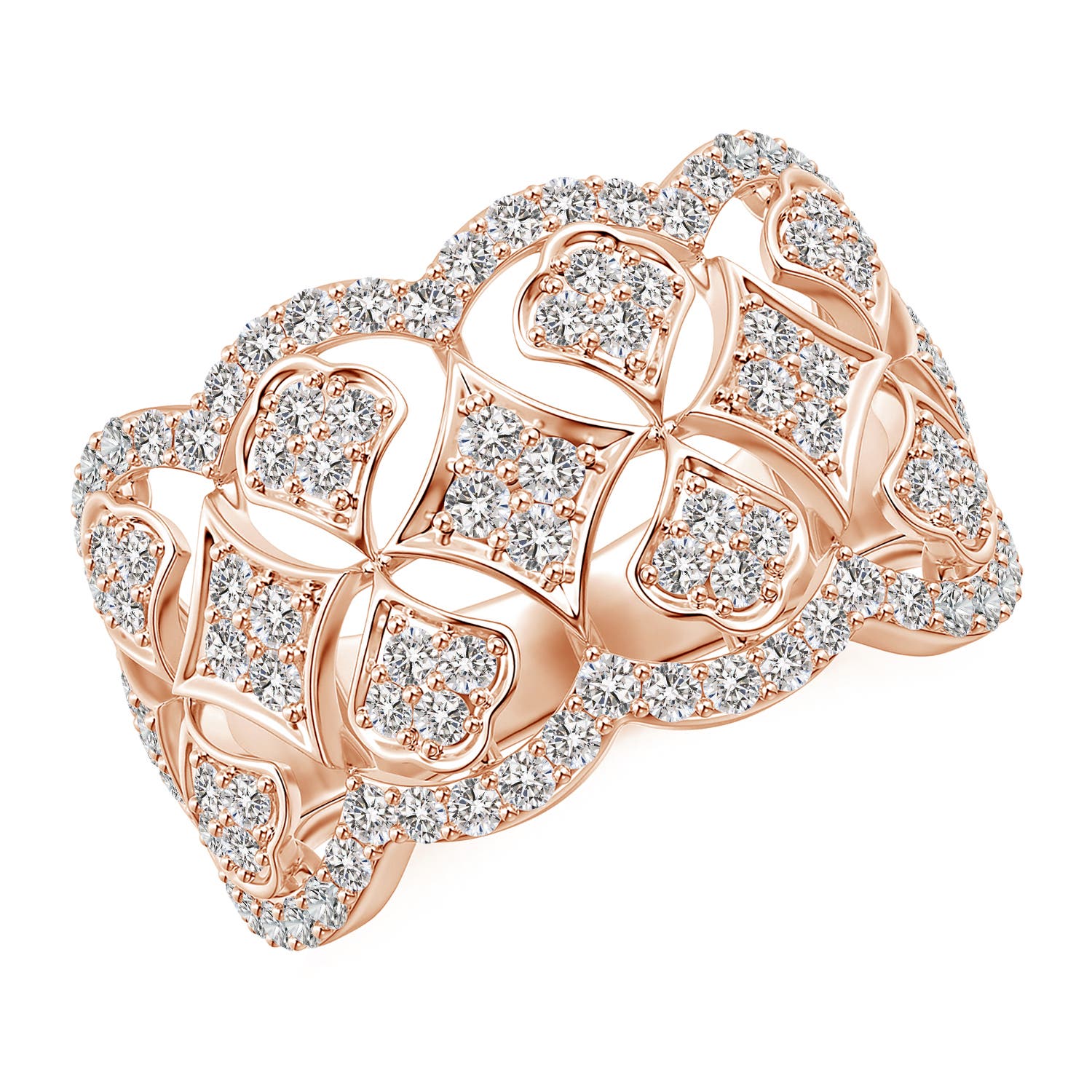 I-J, I1-I2 / 1.03 CT / 14 KT Rose Gold