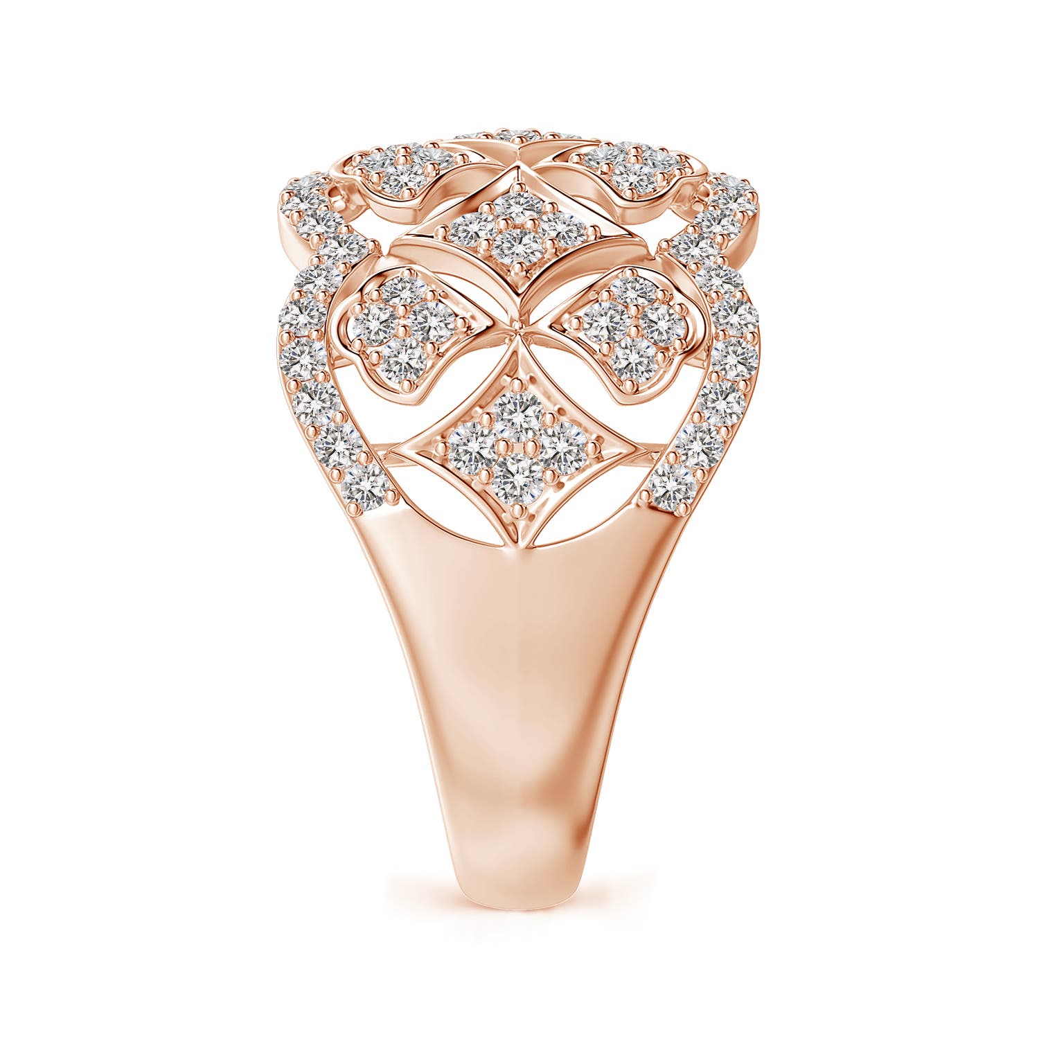 I-J, I1-I2 / 1.03 CT / 14 KT Rose Gold