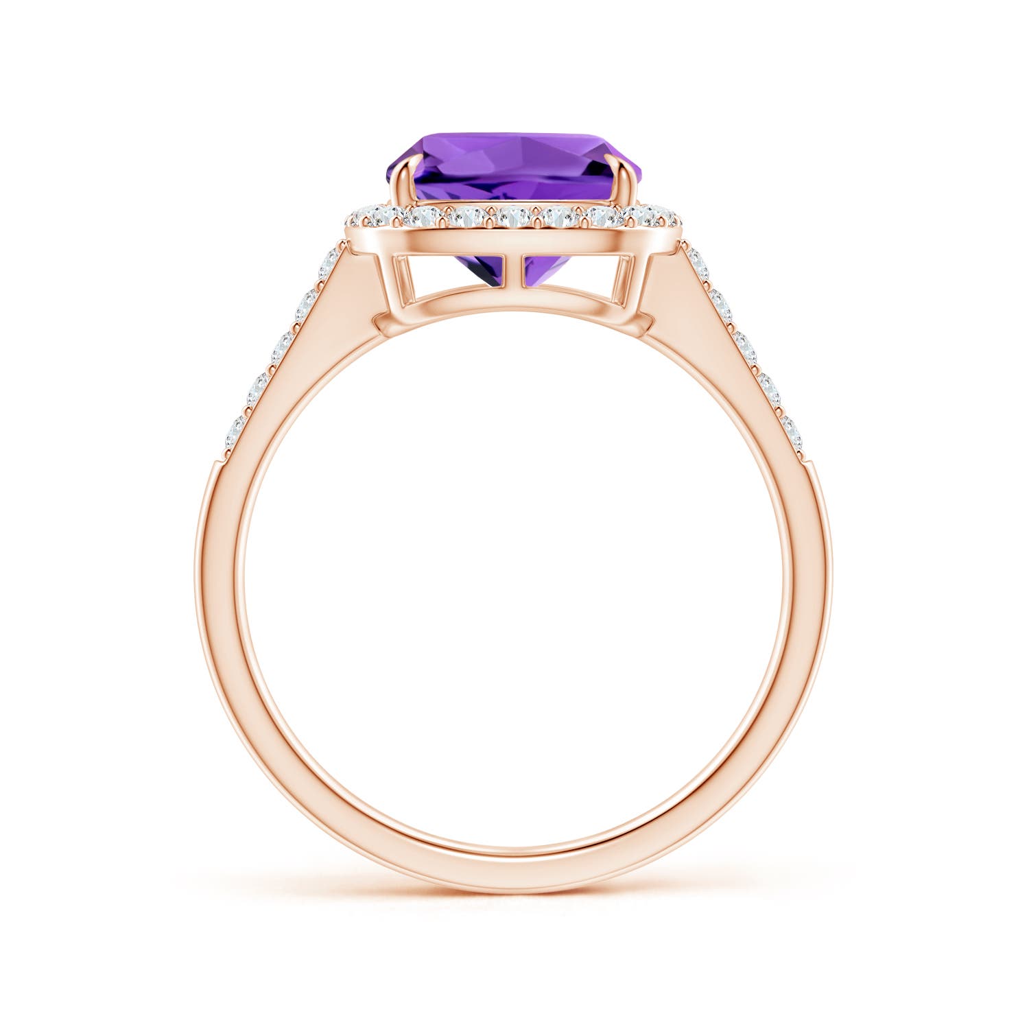 AAAA - Amethyst / 2.36 CT / 14 KT Rose Gold