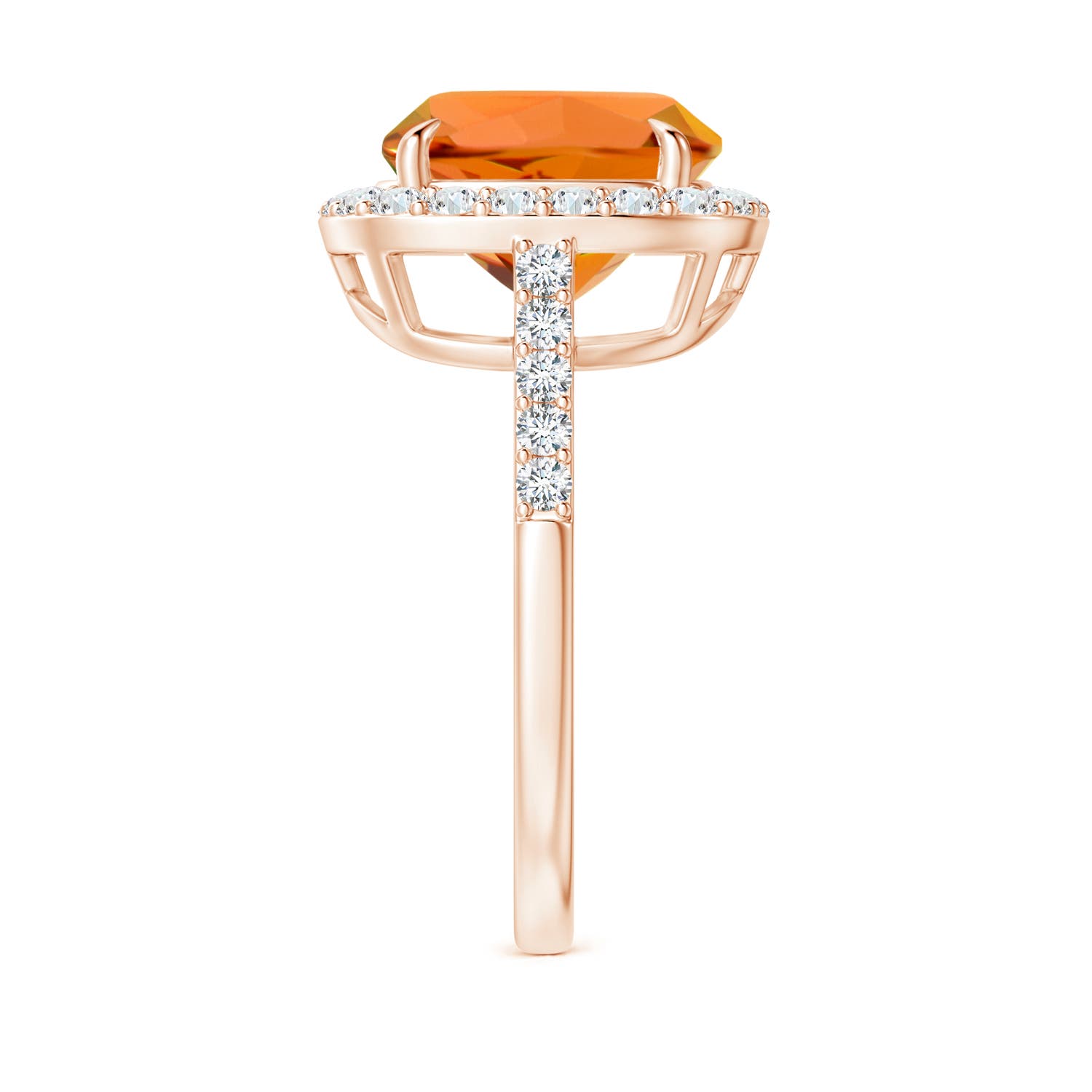 AAAA - Citrine / 4.19 CT / 14 KT Rose Gold