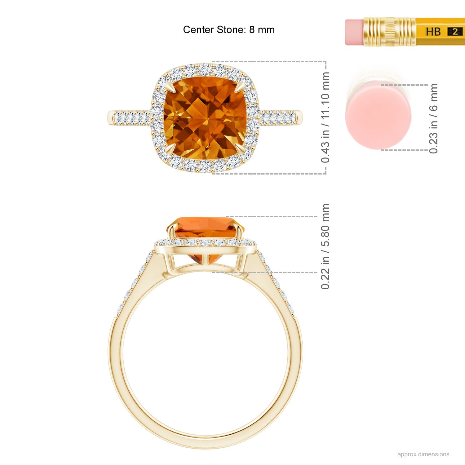 AAAA - Citrine / 2.36 CT / 14 KT Yellow Gold