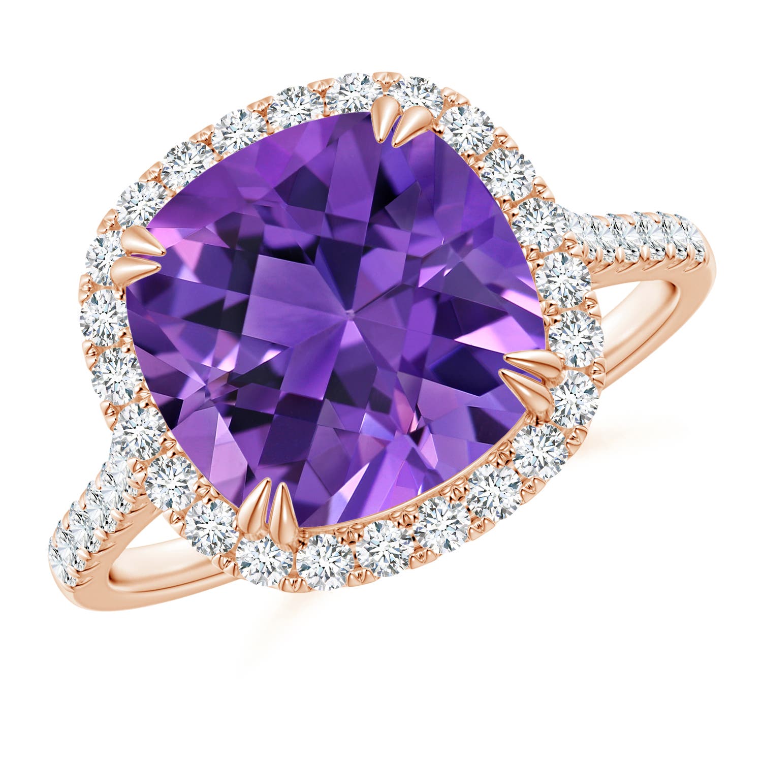 AAAA - Amethyst / 4.11 CT / 14 KT Rose Gold