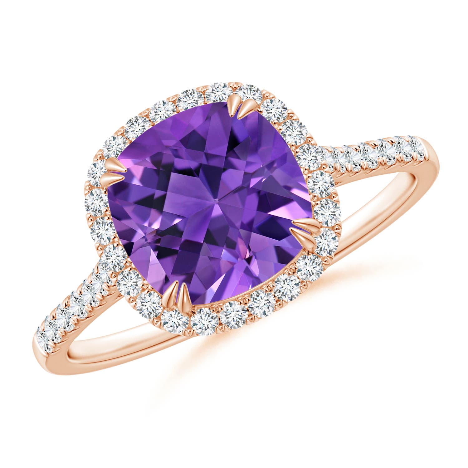 AAAA - Amethyst / 2.28 CT / 14 KT Rose Gold