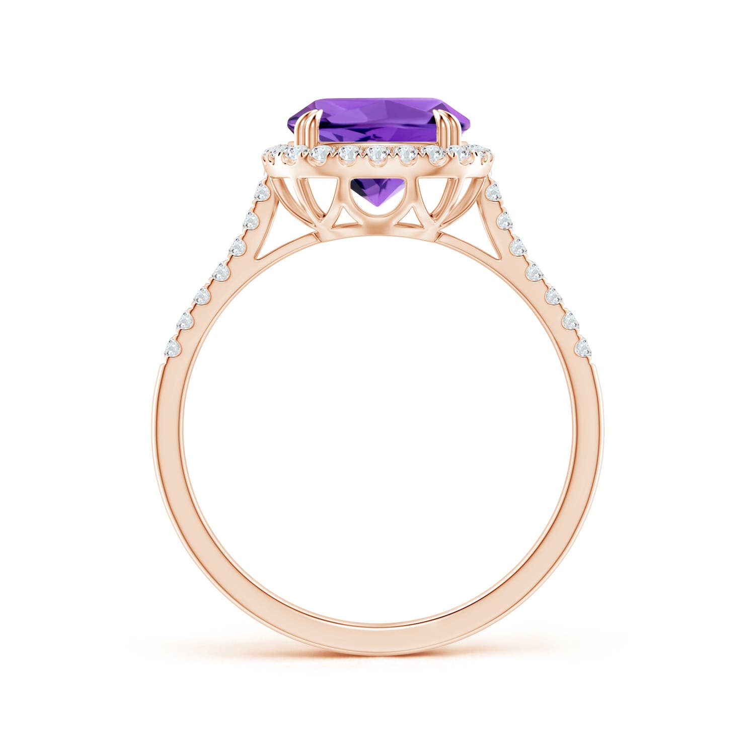 AAAA - Amethyst / 2.28 CT / 14 KT Rose Gold