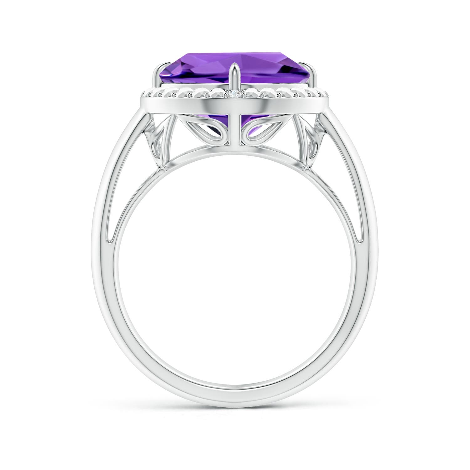 AAAA - Amethyst / 3.72 CT / 14 KT White Gold