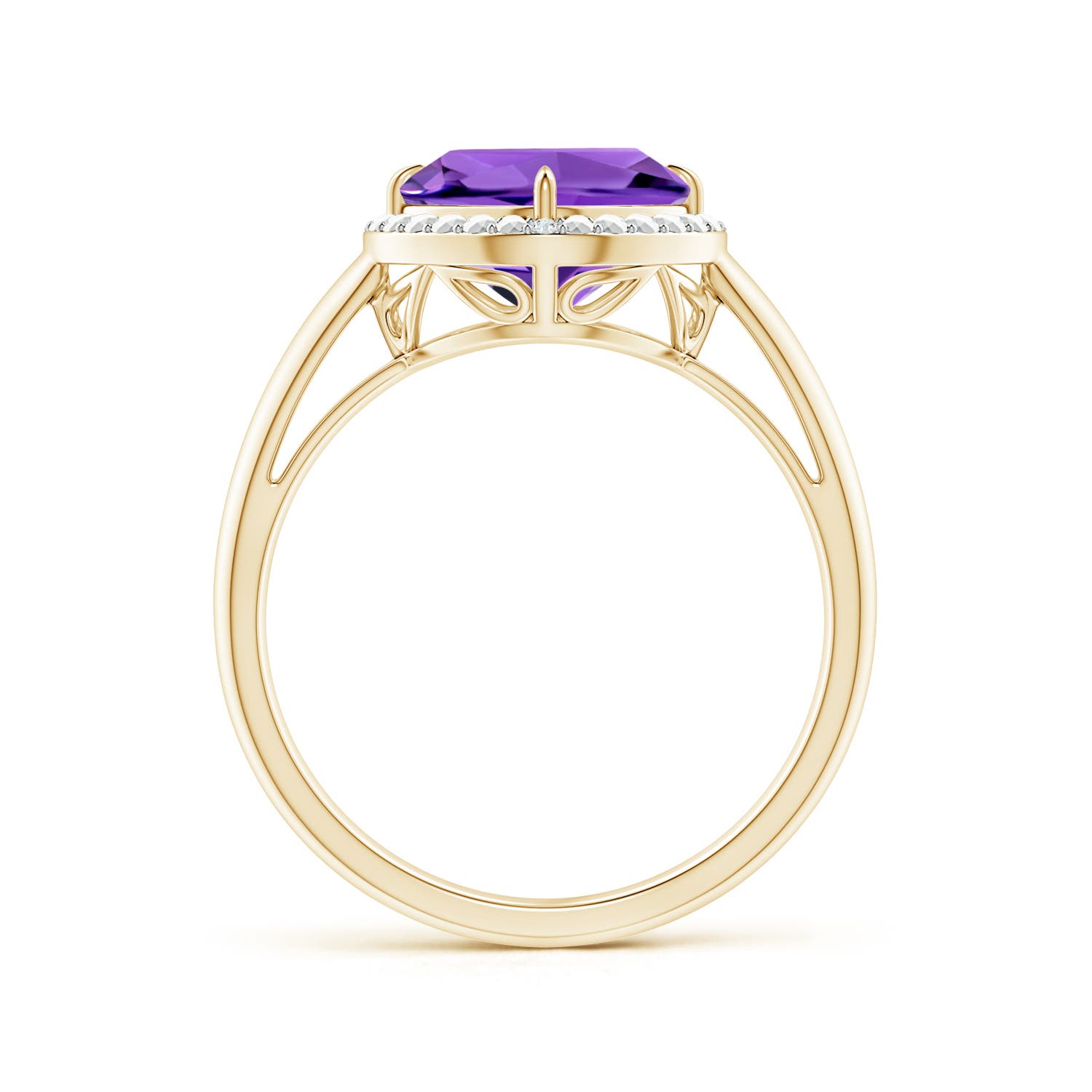 AAAA - Amethyst / 2.02 CT / 14 KT Yellow Gold