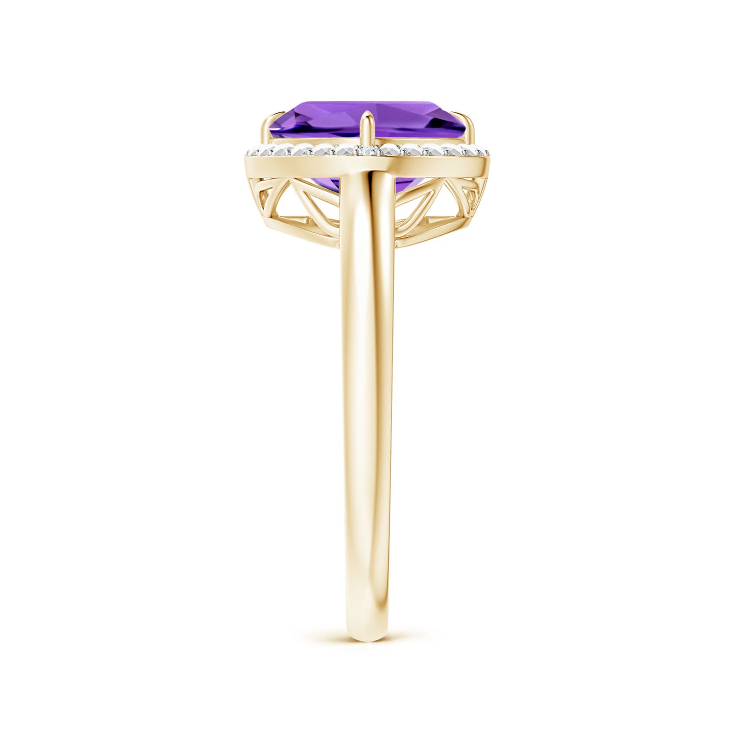 AAAA - Amethyst / 2.02 CT / 14 KT Yellow Gold